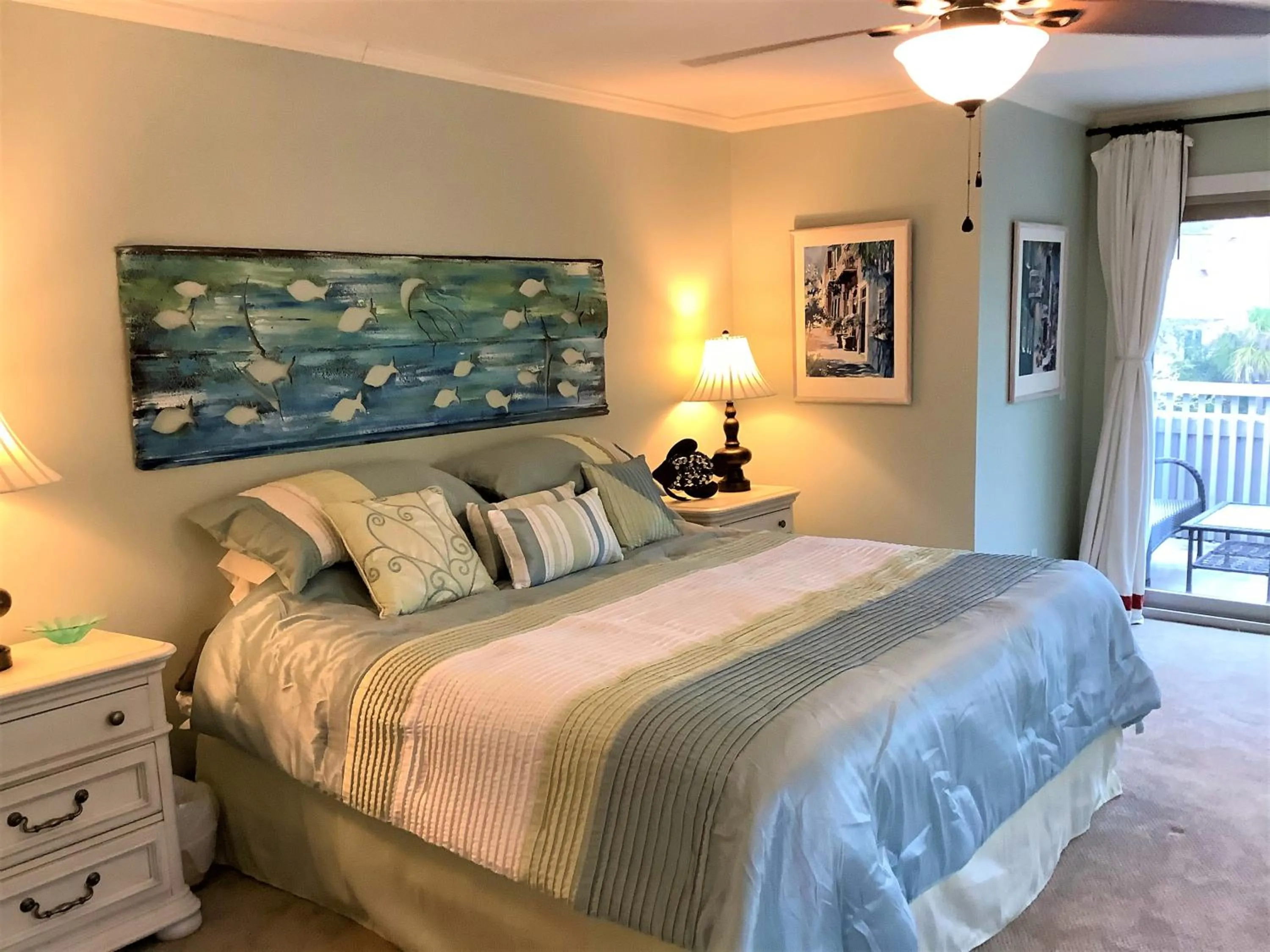 Bed in Elegant 3 BR 3 BA Wild Dunes Gated Resort Villa with 2 Golf Courses, Beach and Pool