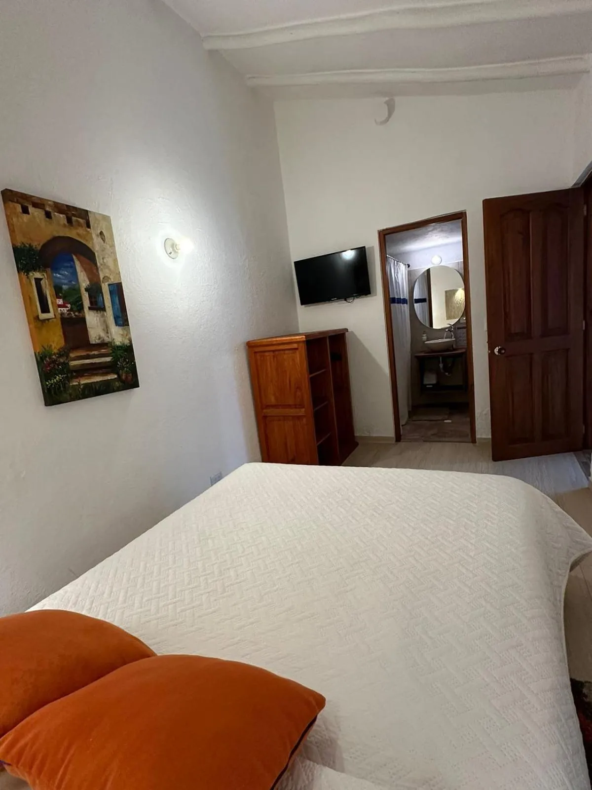Bed in Hospedaje Casa Santa Isabel