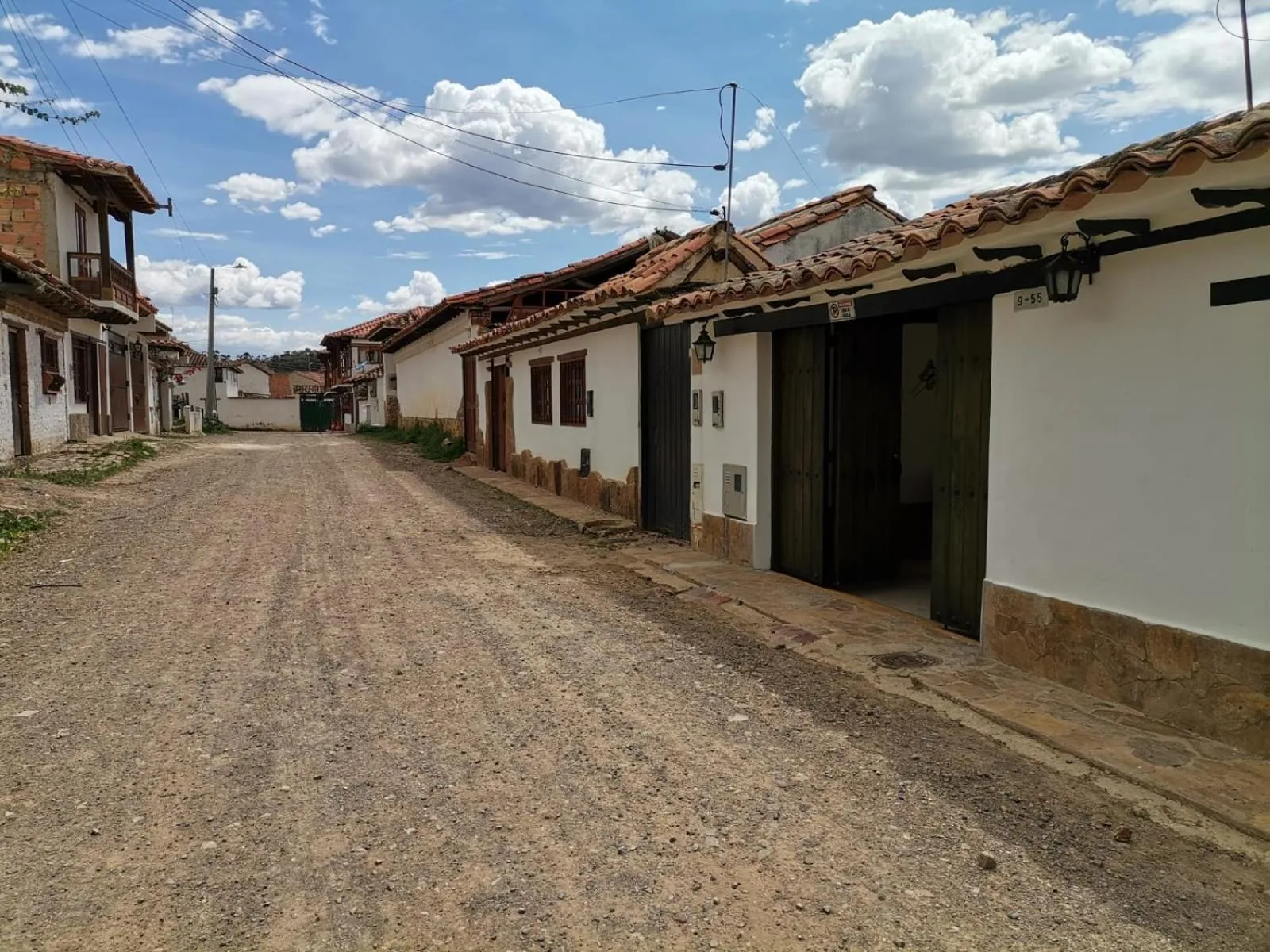 Quiet street view in Hospedaje Casa Santa Isabel