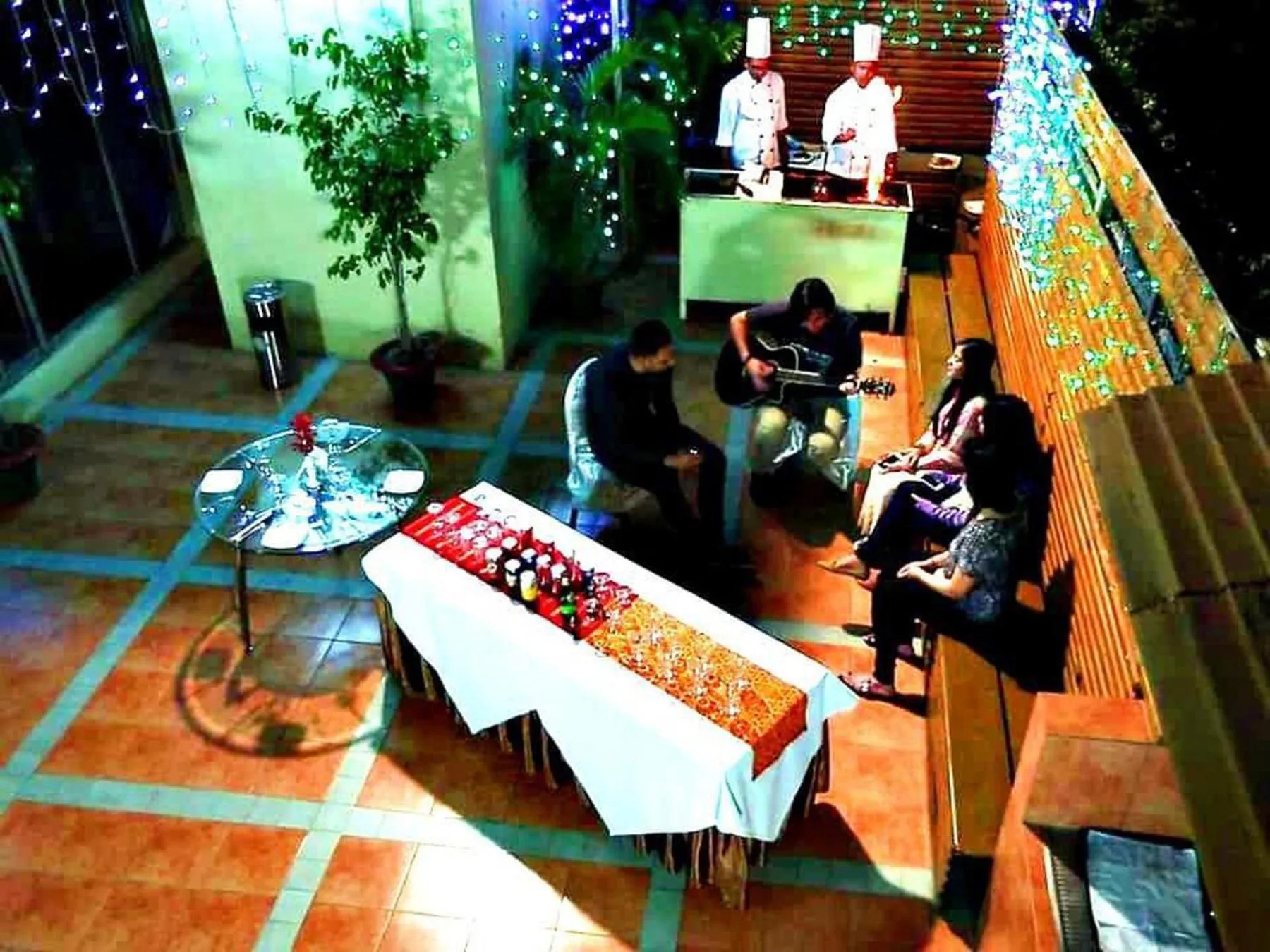 group of guests in West Park Inn