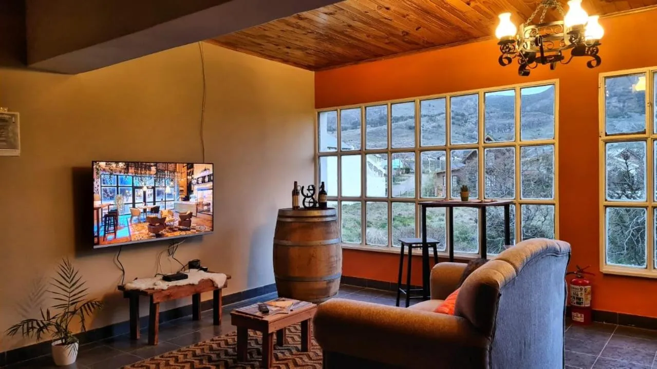 Seating area in Hotel Lago del Desierto