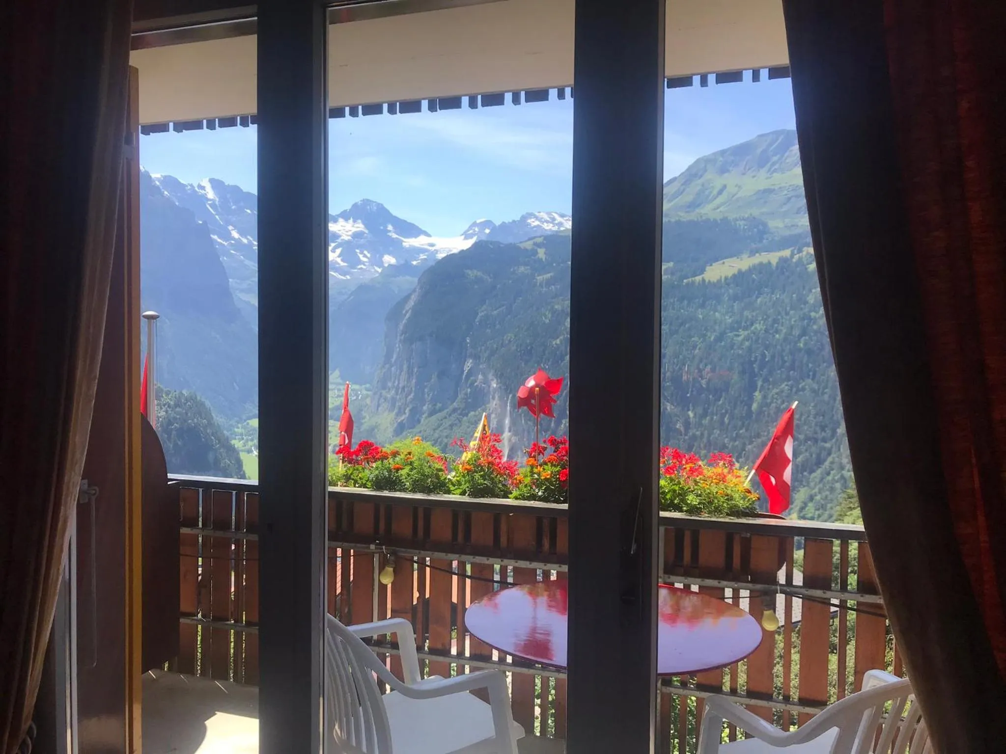 View (from property/room) in Hotel Bellevue - Traditional Swiss Hideaway