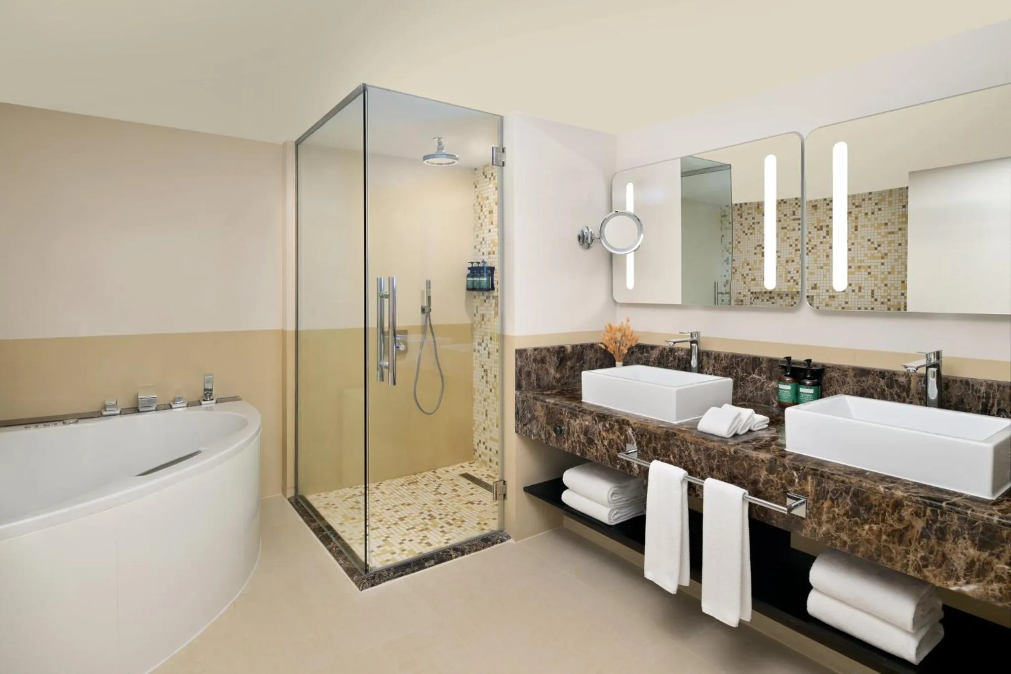 Bathroom in Crowne Plaza Muscat by IHG