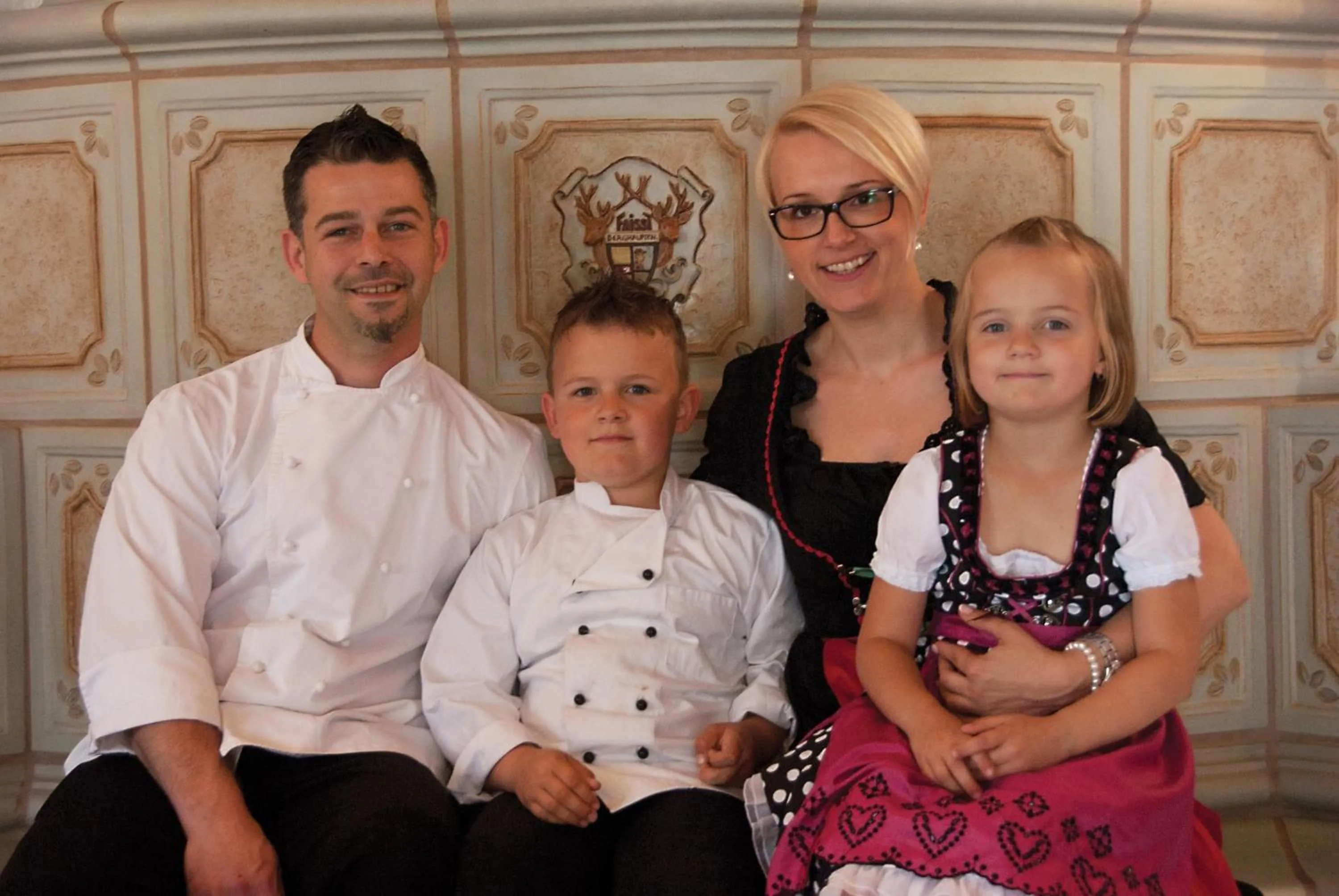 People in Hotel-Restaurant Hirsch