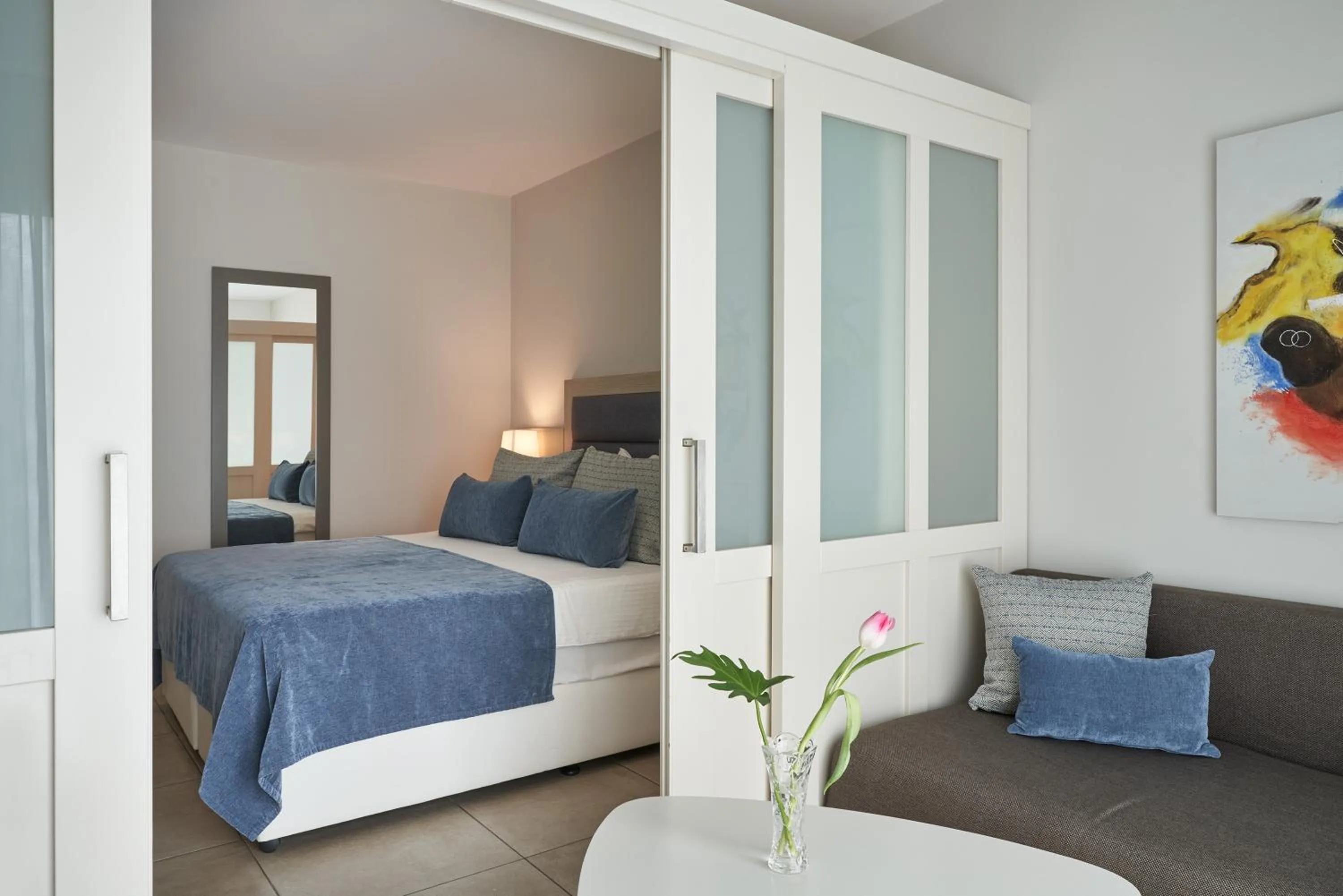 Living room, Bed in Atlantica Aeneas Resort