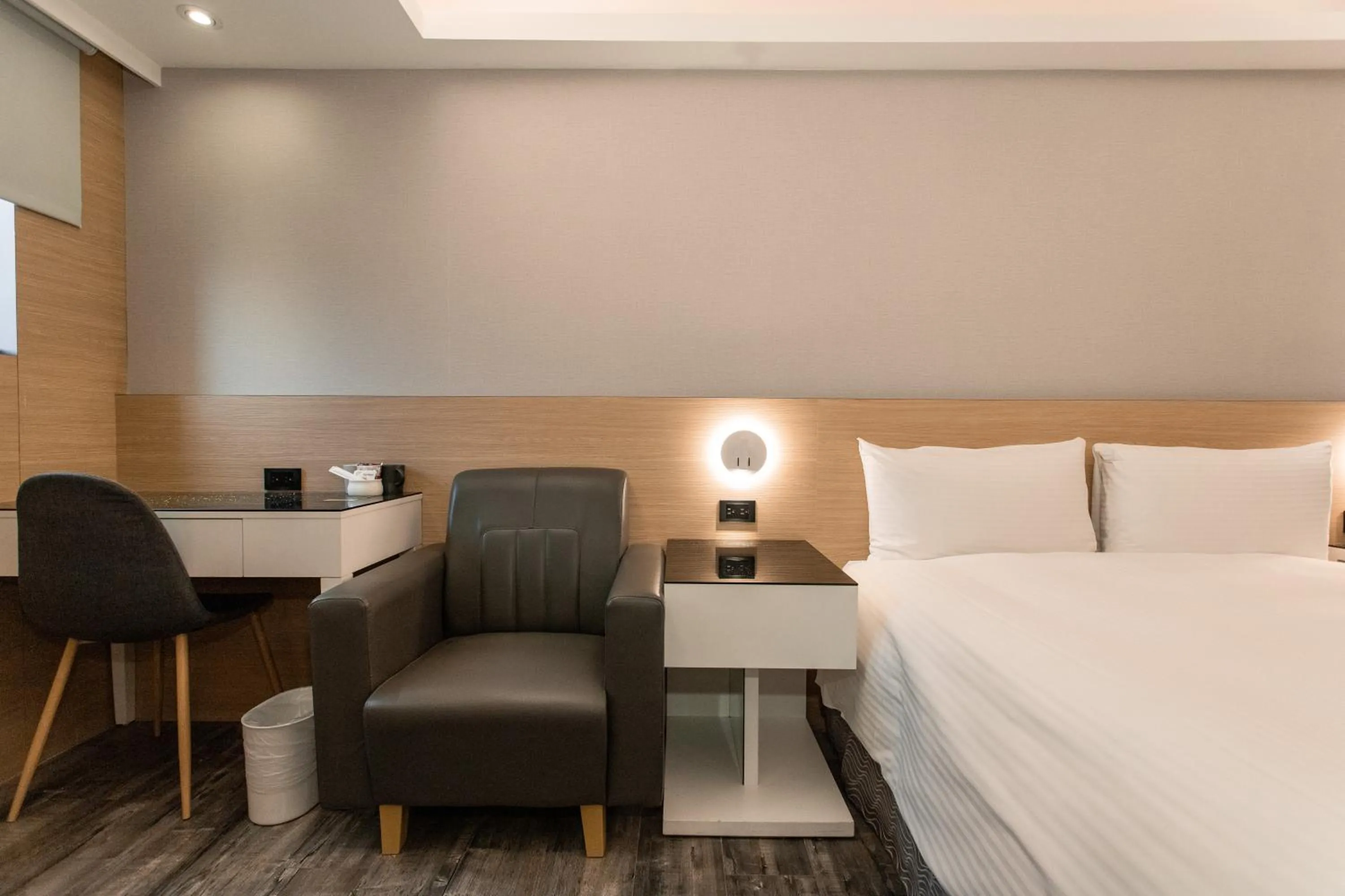 Bed in HUB HOTEL Tucheng
