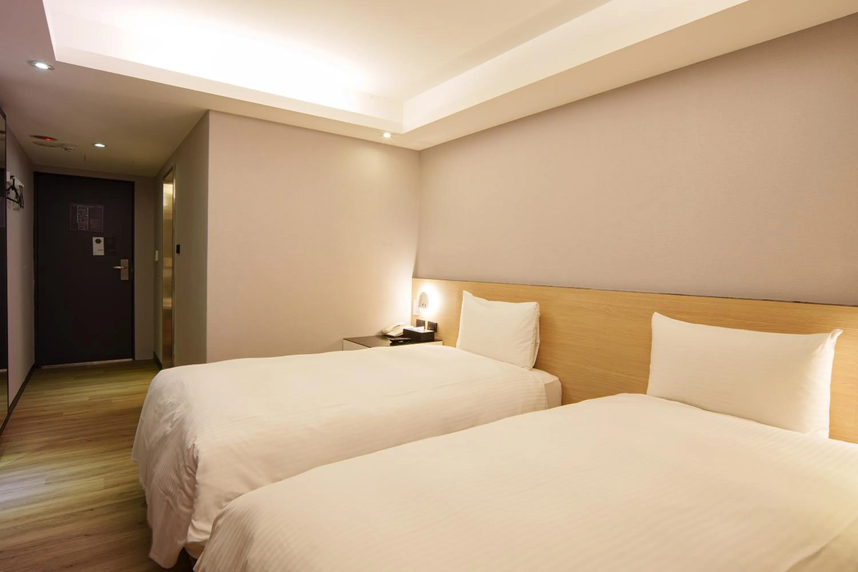Bed in HUB HOTEL Tucheng