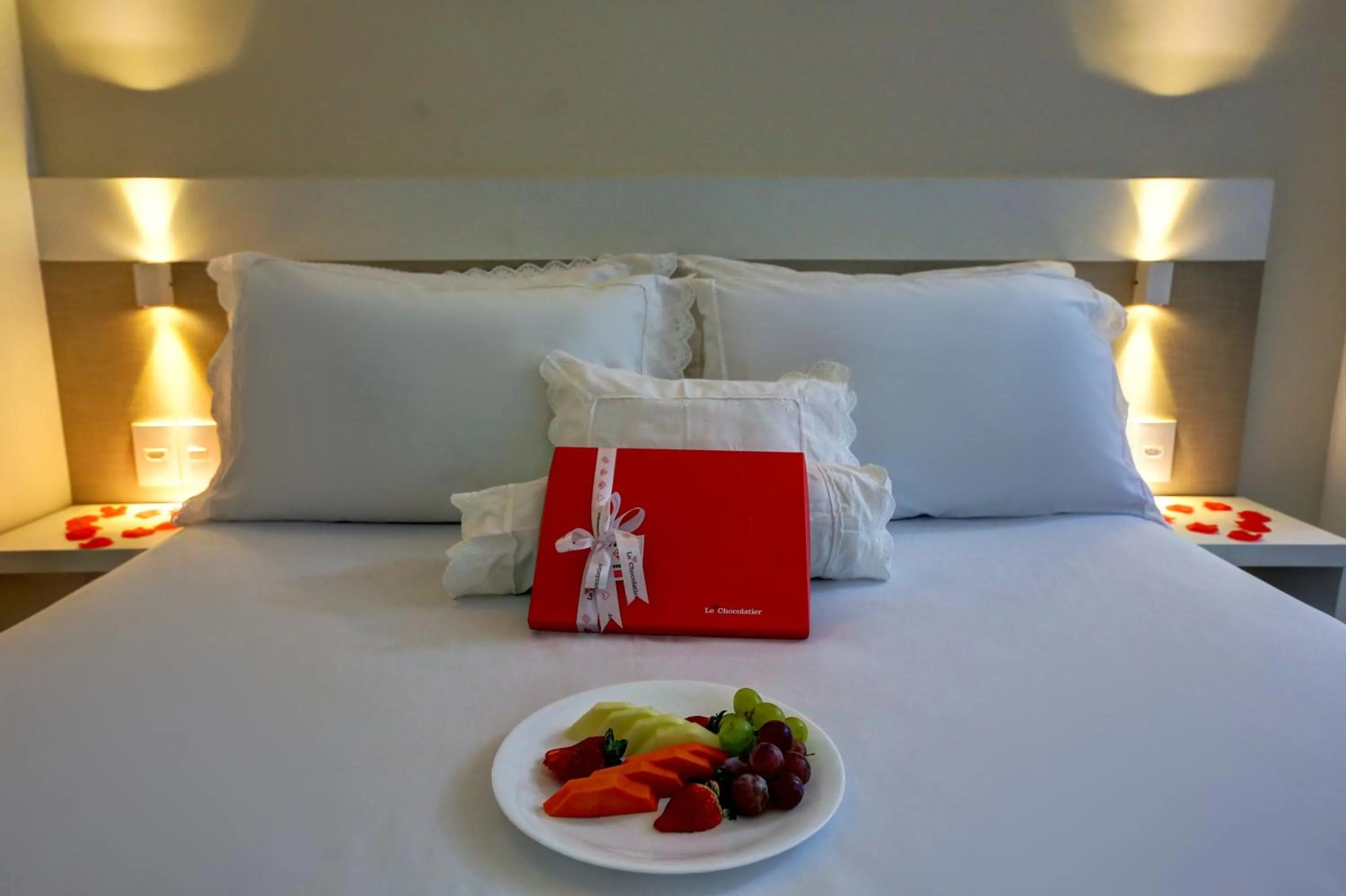 Decorative detail, Bed in Transamerica Fit Vitória Praia de Camburi