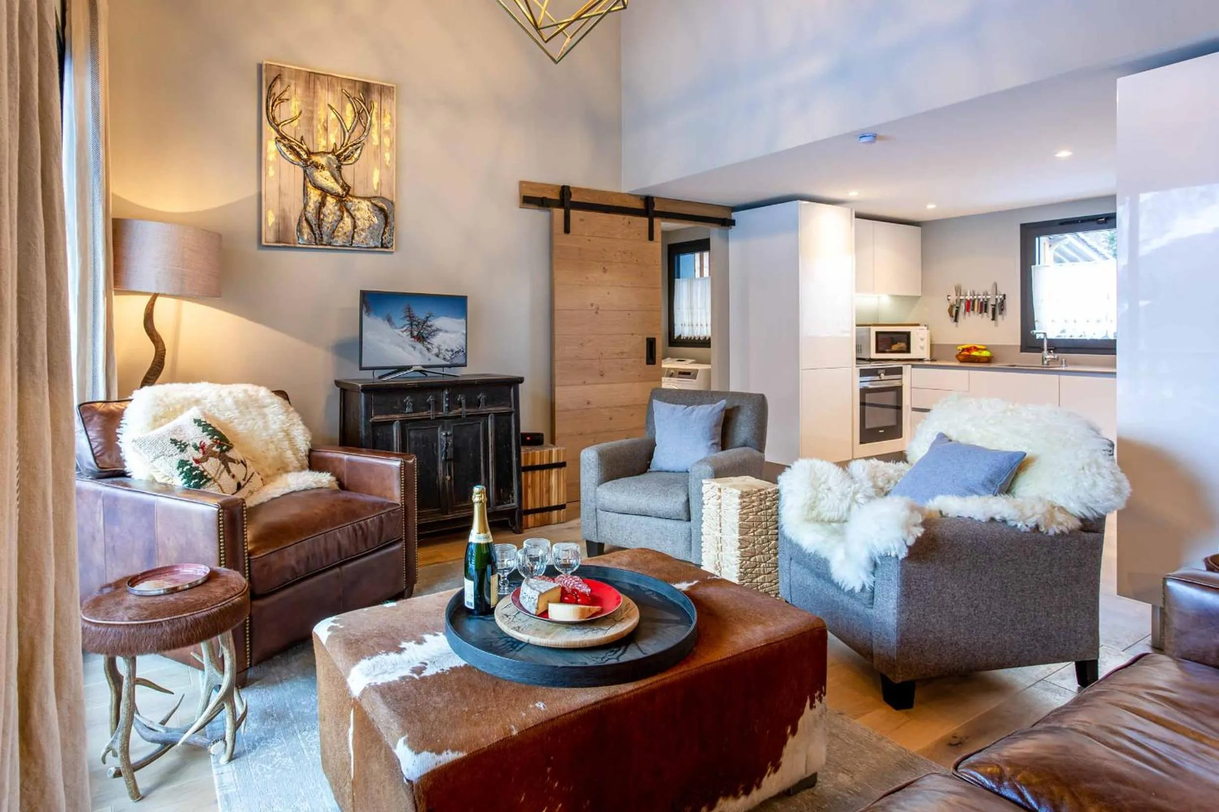 Living room in La Cordee 124 Apartment - Chamonix All Year