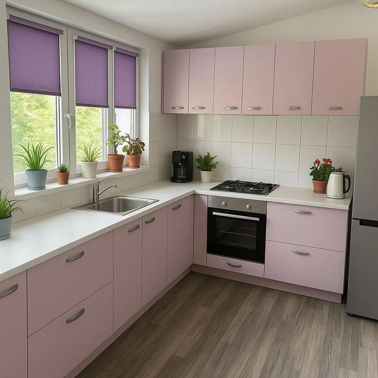 kitchen in ALBERT RESIDENCE Brasov with complimentary parking and 10 percent Food and Drinks