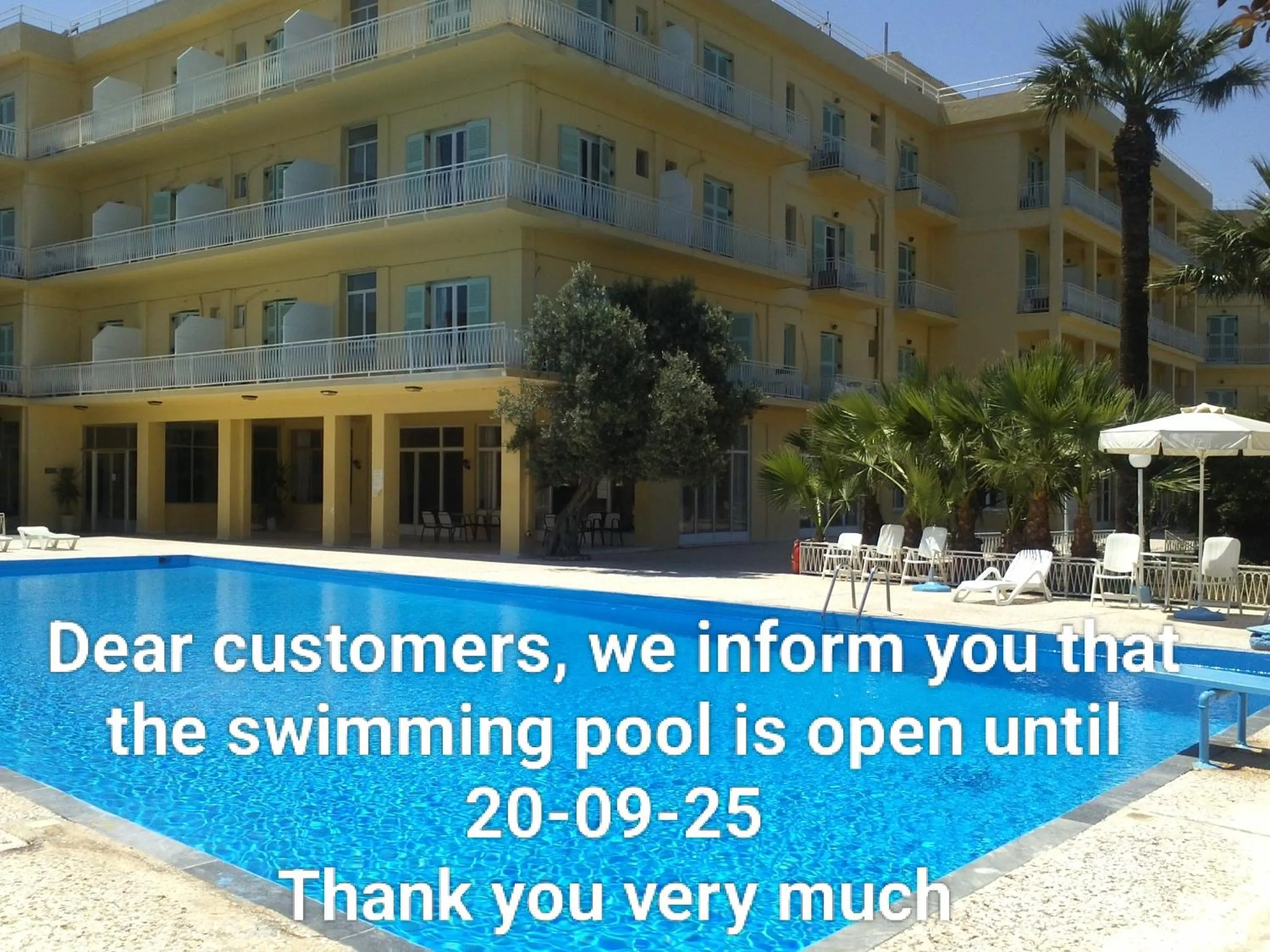 Pool view in Nireus Hotel