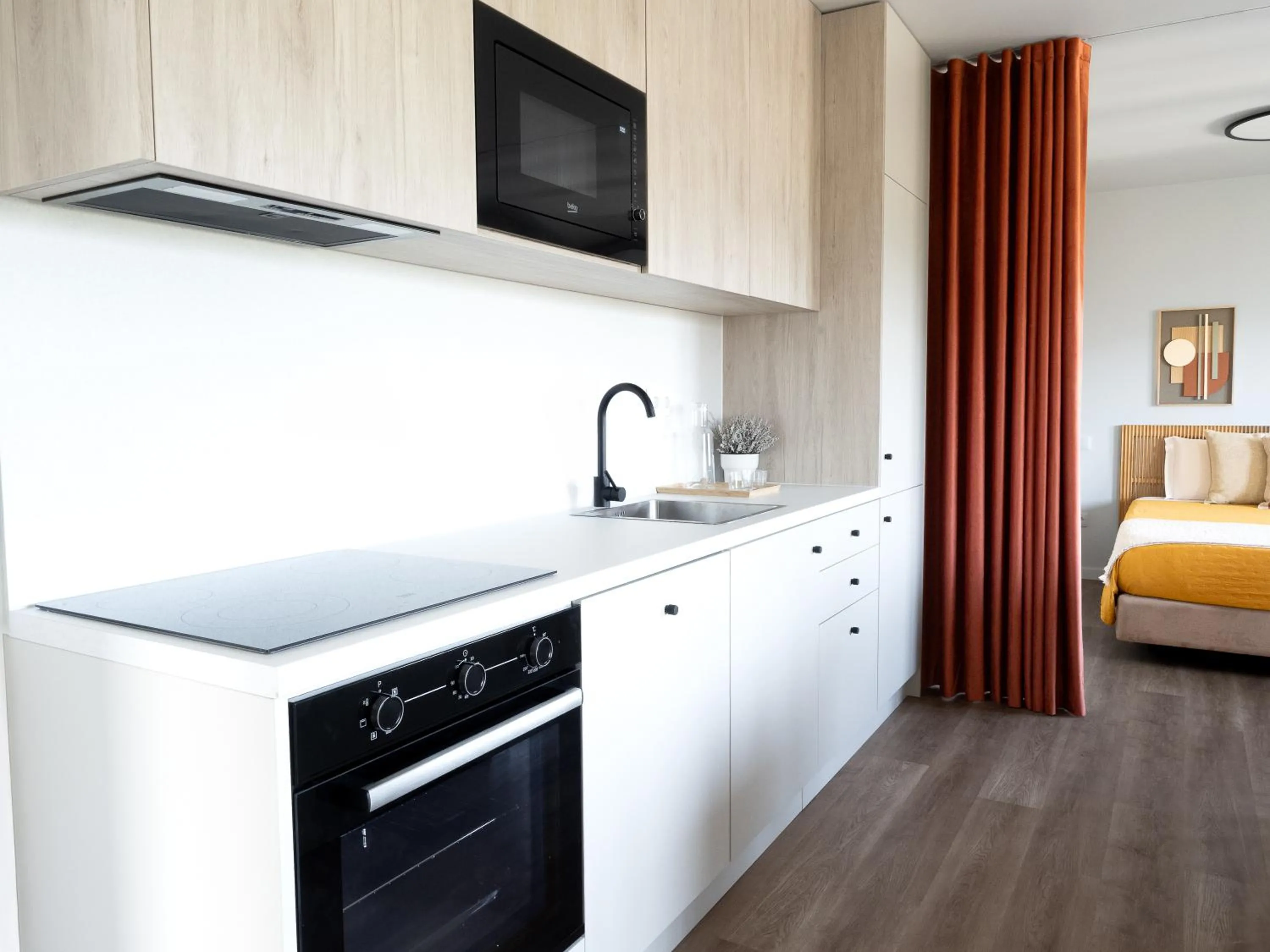 Kitchen or kitchenette, Bed in Retiro do Gerês