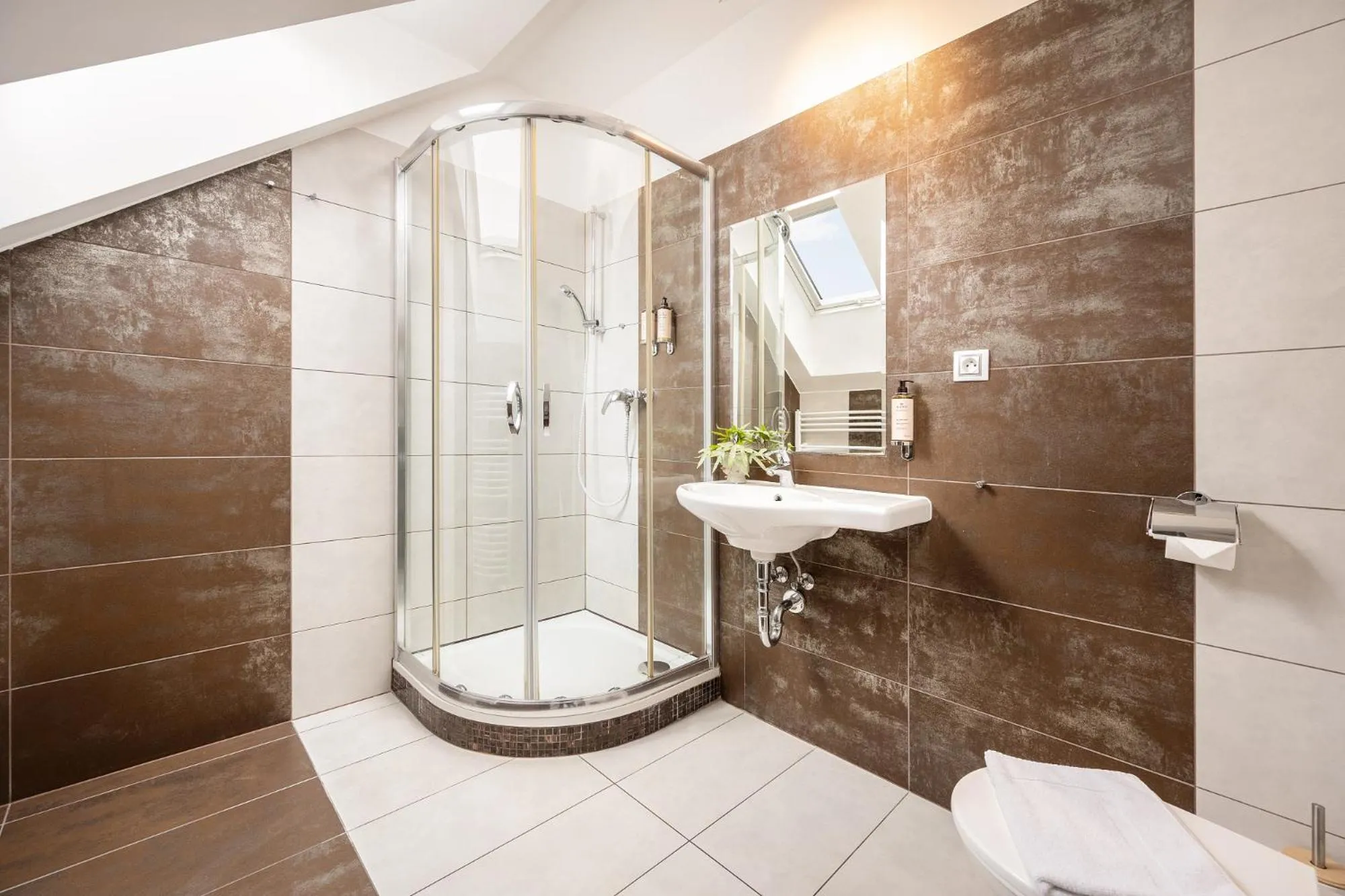 Shower in Wine & Wellness hotel Besední dům