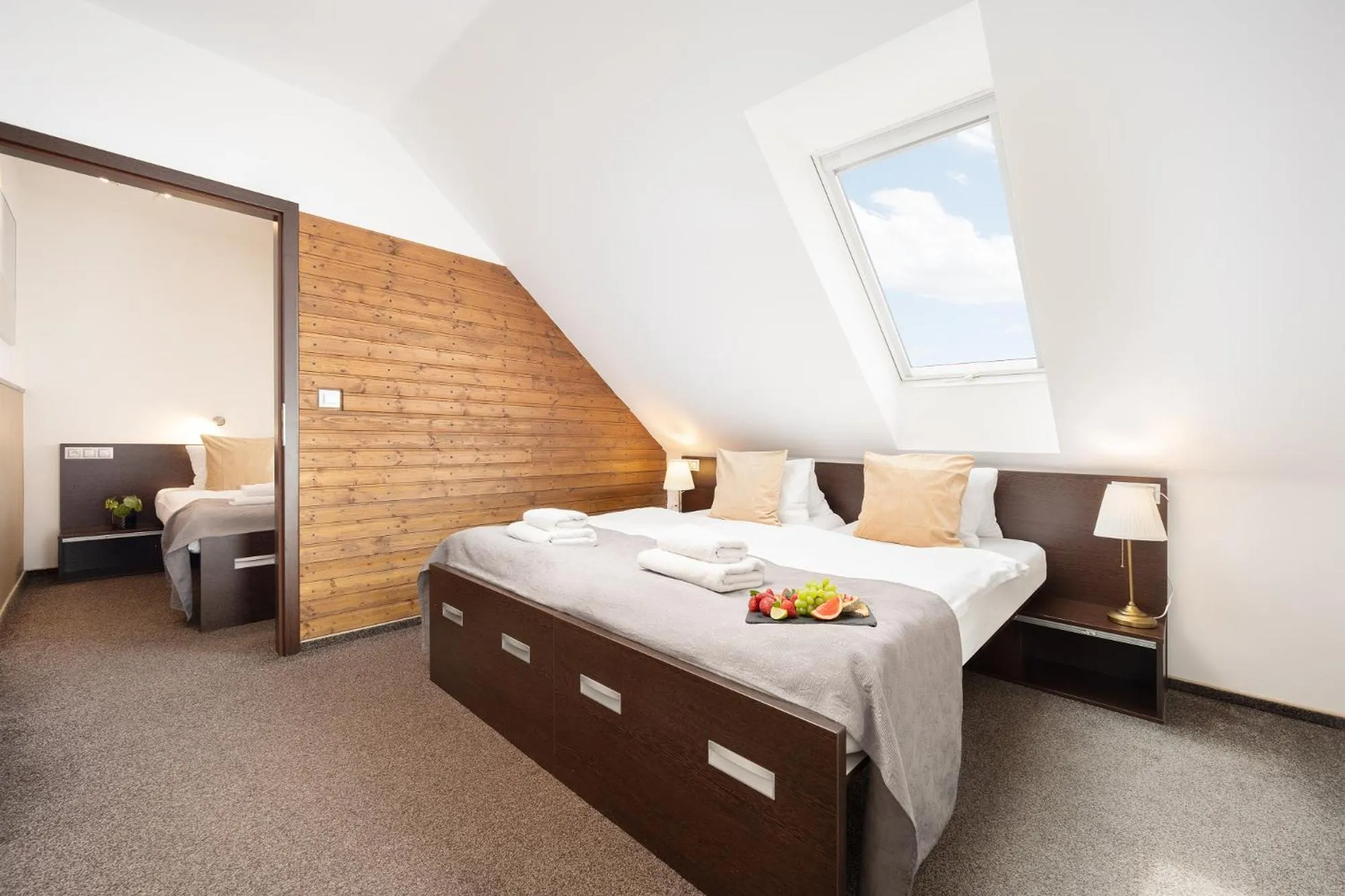 Bedroom, Bed in Wine & Wellness hotel Besední dům