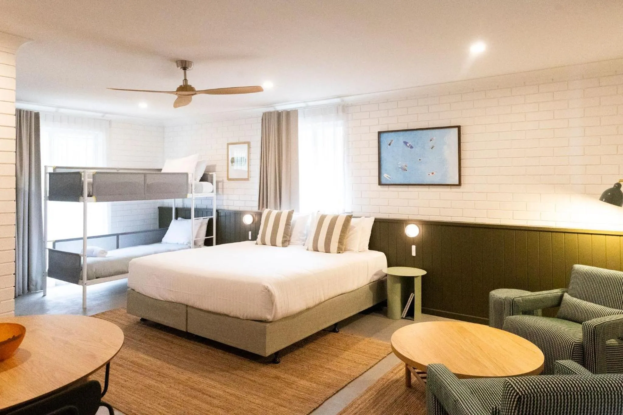 Bed in The Lodge At The Denmark Hotel