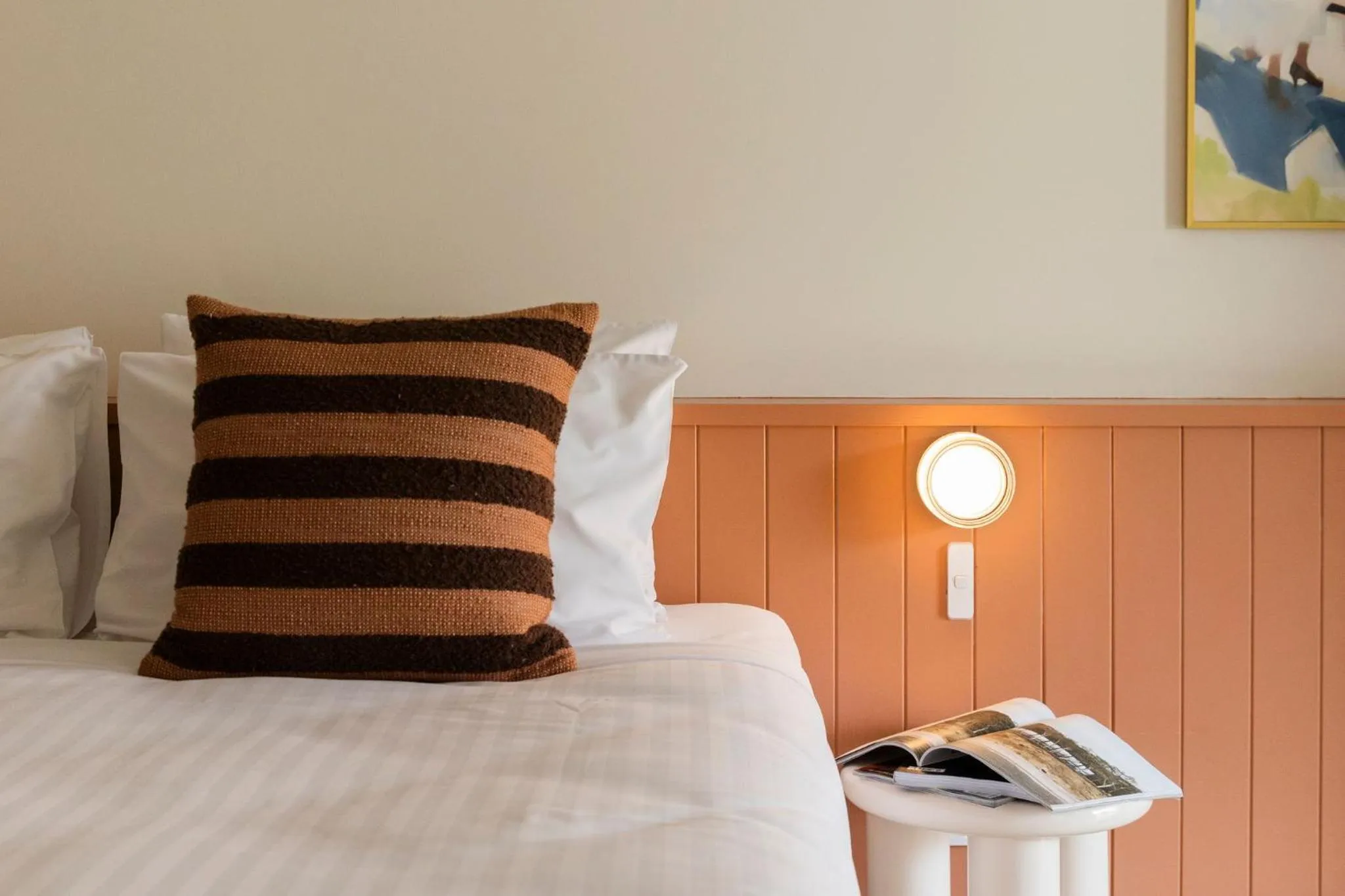 Bed in The Lodge At The Denmark Hotel