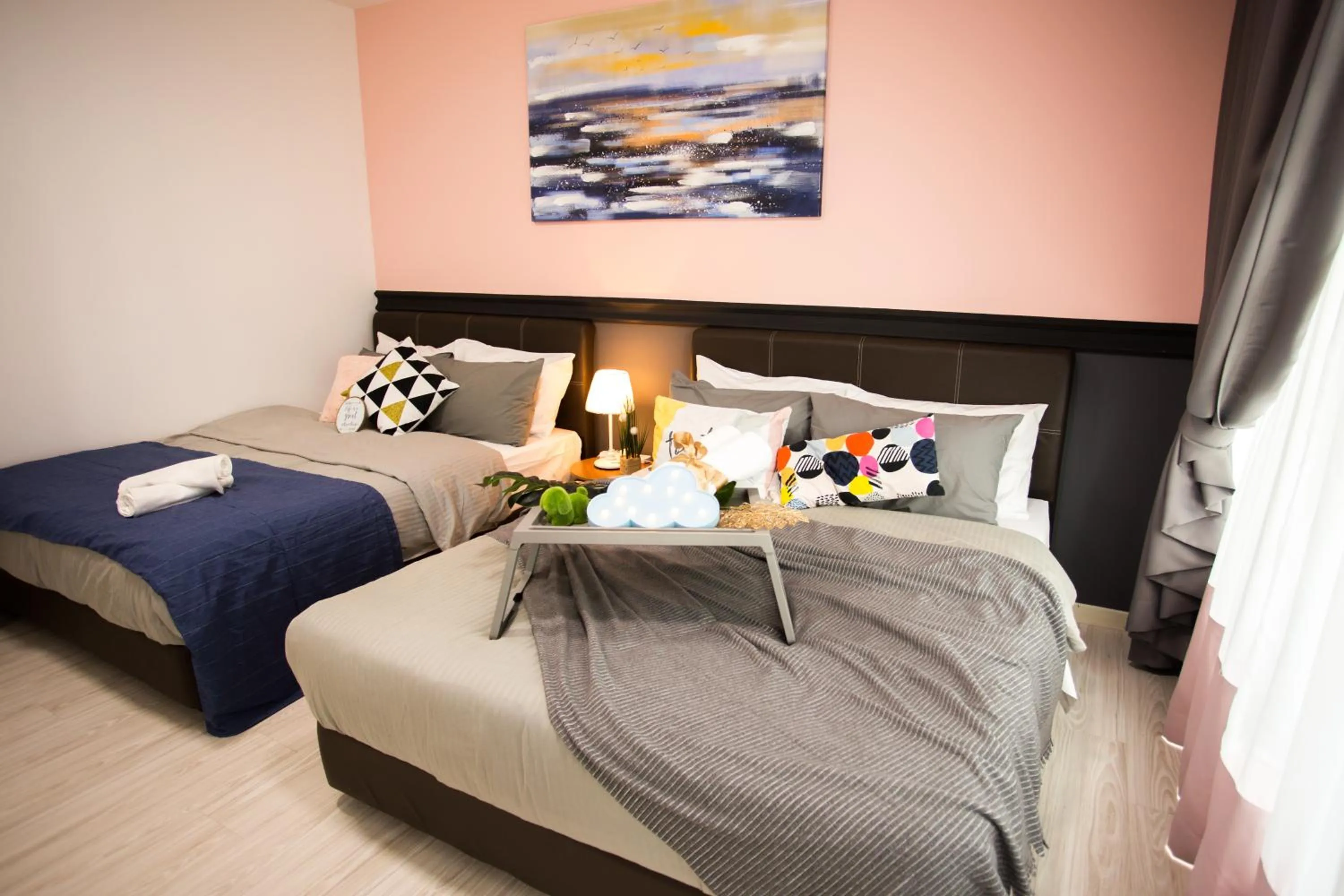 Bedroom, Bed in Suasana suites By The one