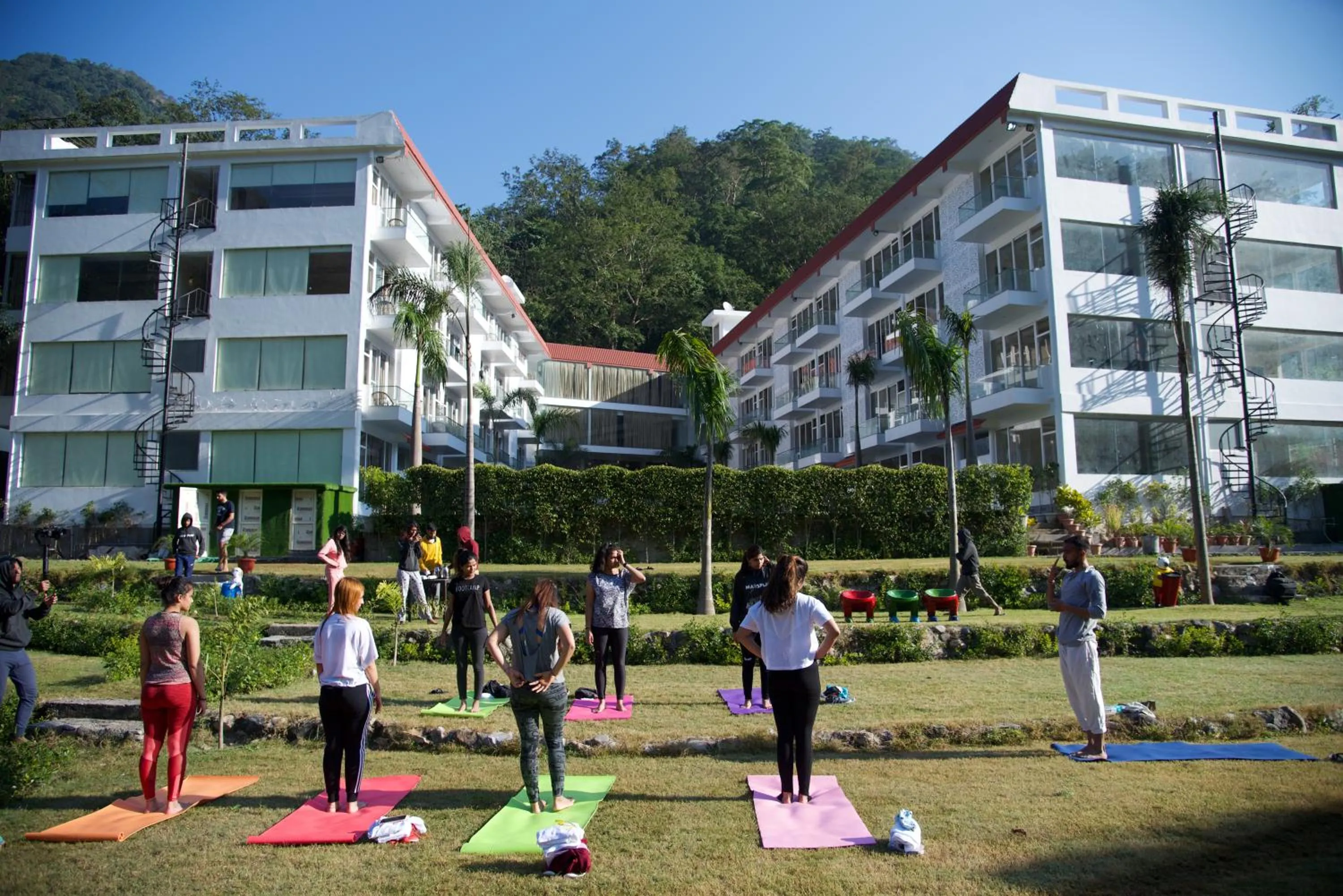 People in Avenue 18 Resort