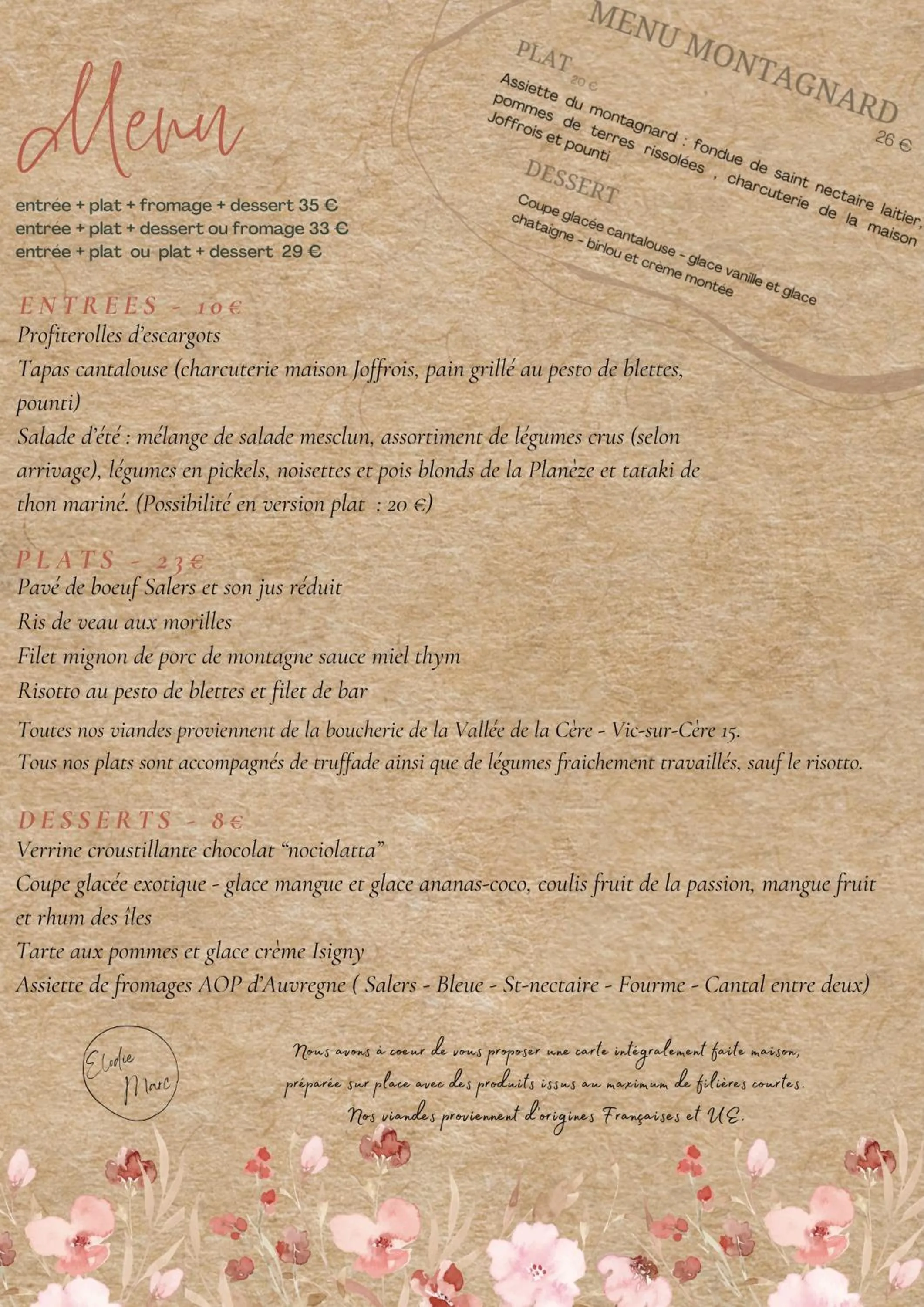 Restaurant/places to eat in L'Escoundillou