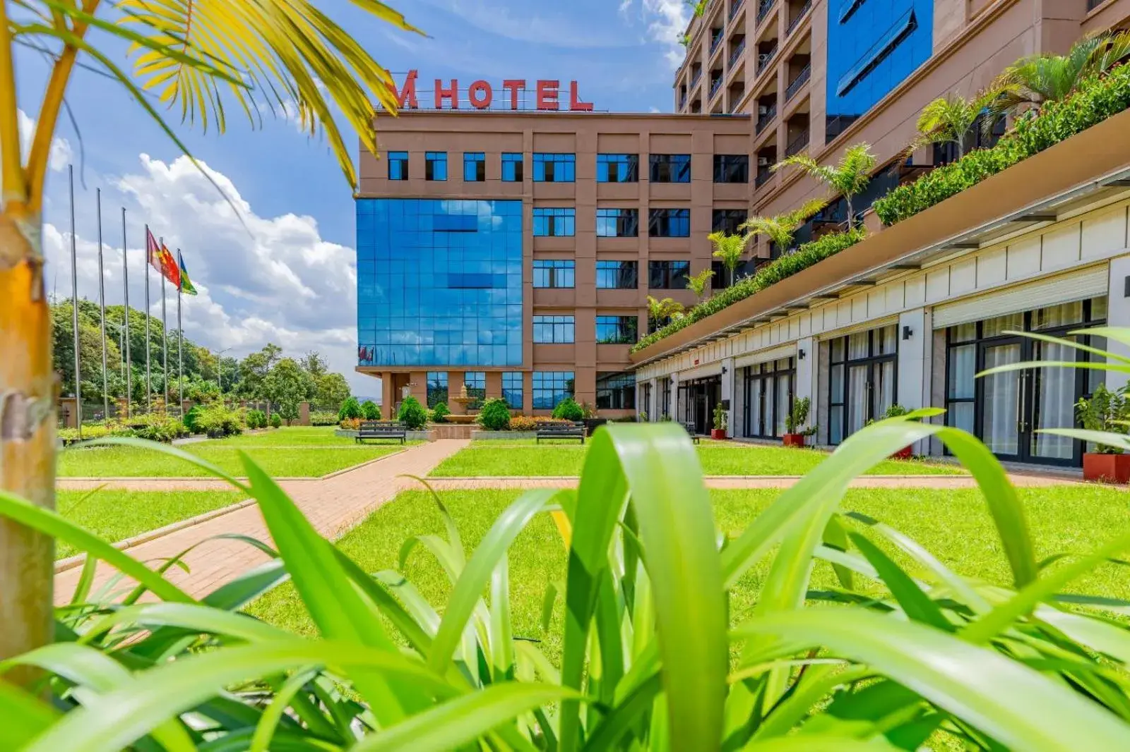 Garden view in M Hotel Kigali Garden view in M Hotel Kigali