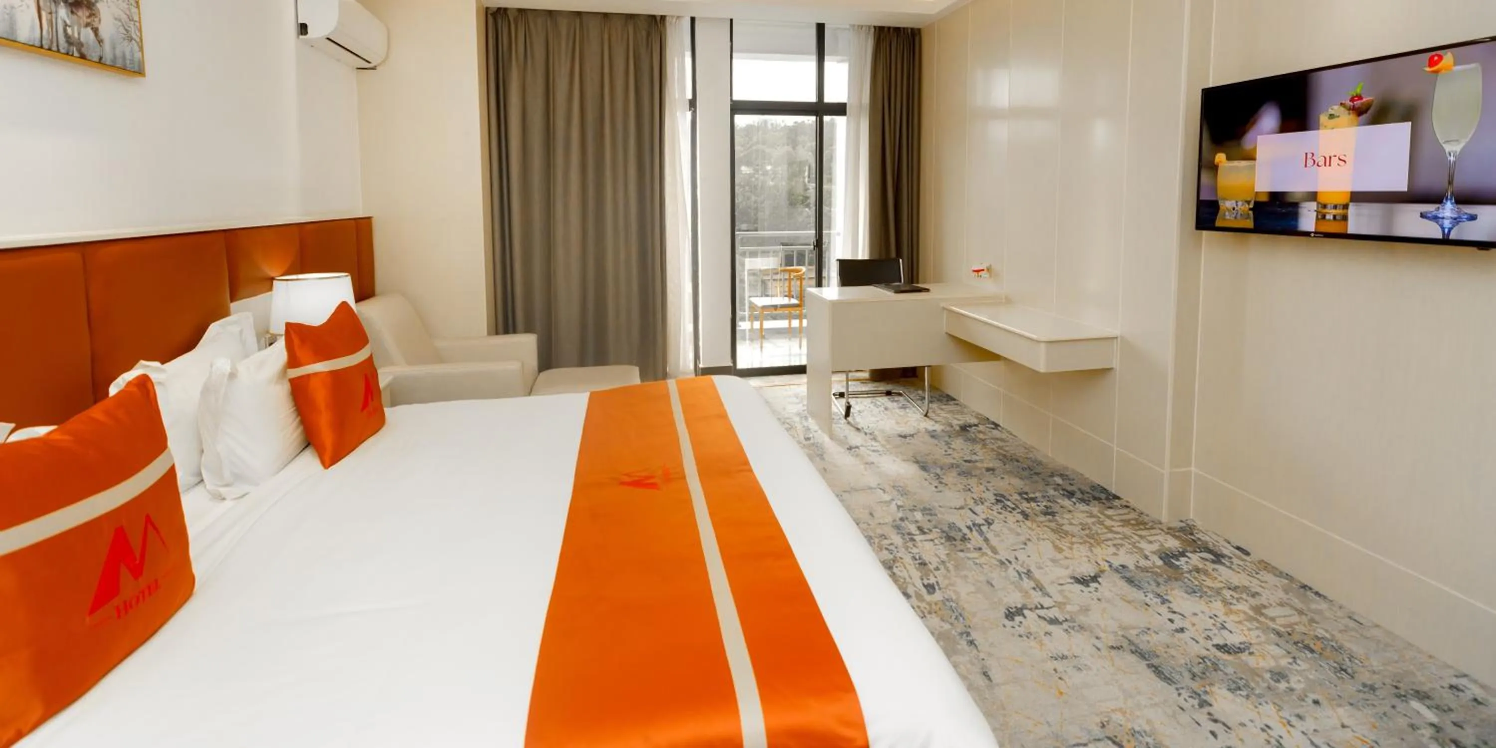 Mountain view, Bed in M Hotel Kigali