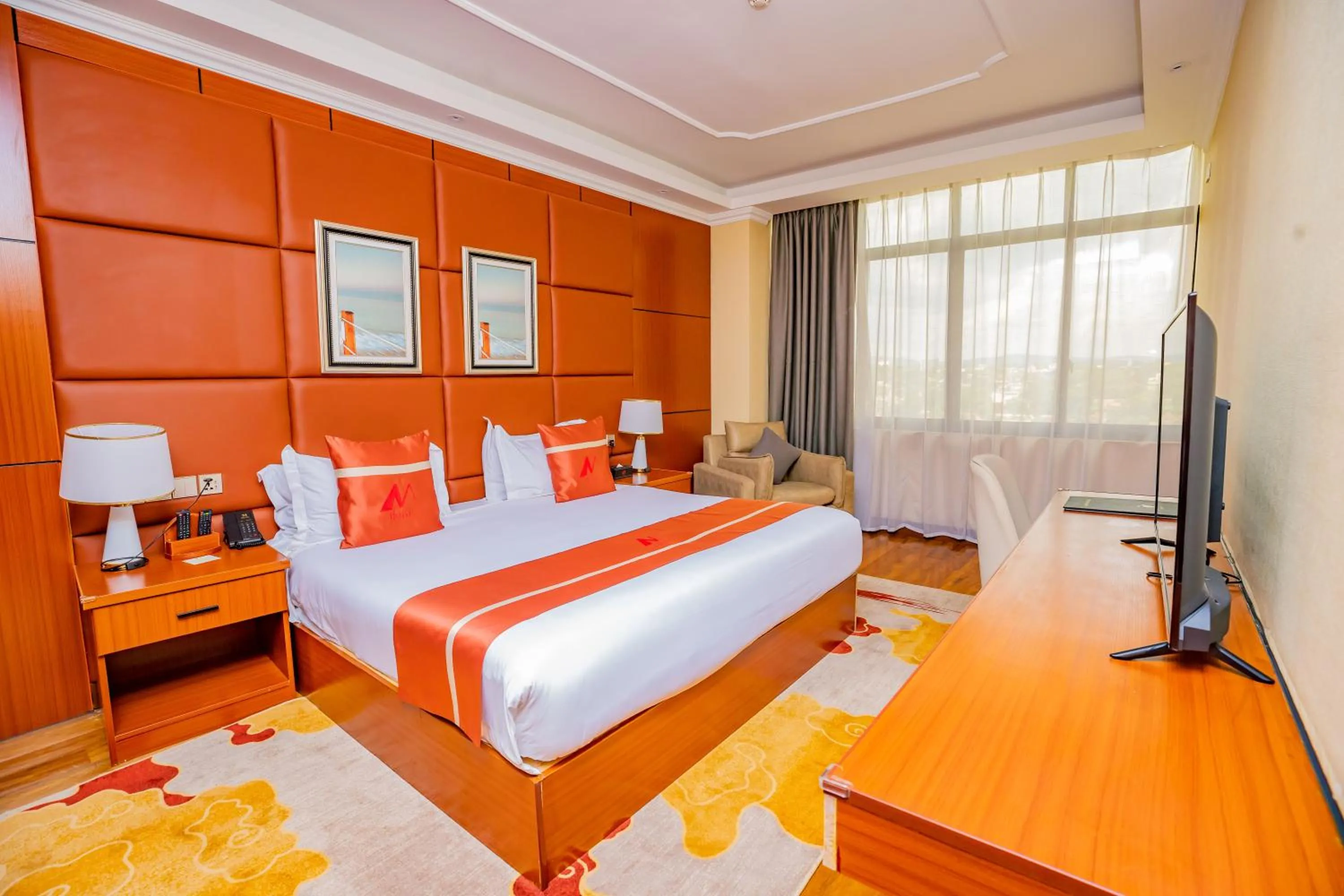 Property building, Bed in M Hotel Kigali