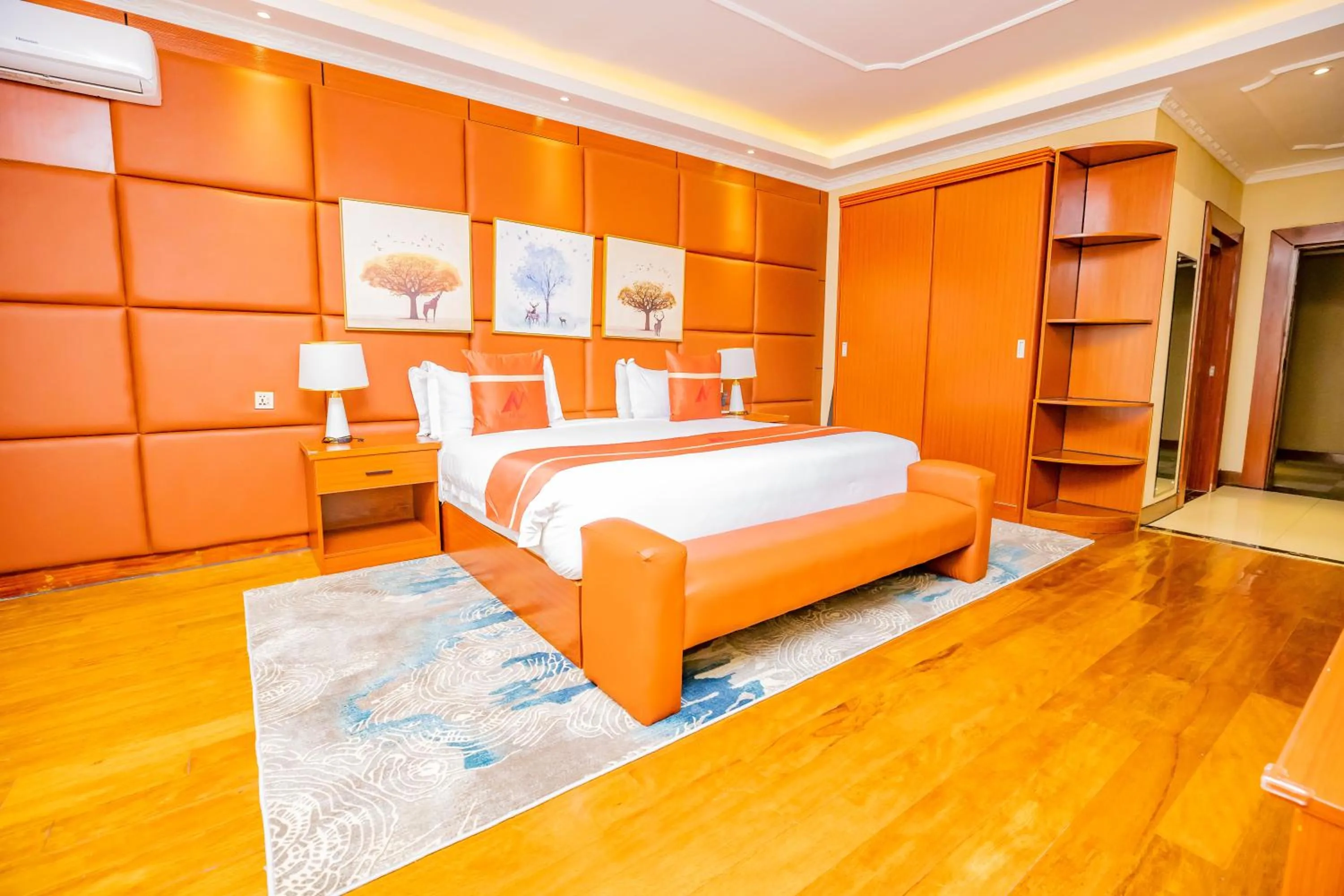 Bed in M Hotel Kigali