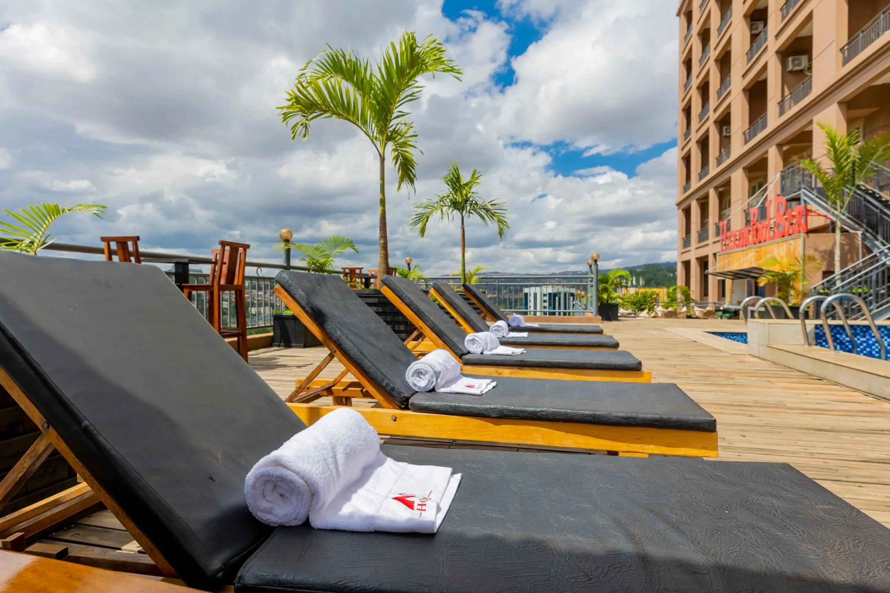 Pool view in M Hotel Kigali