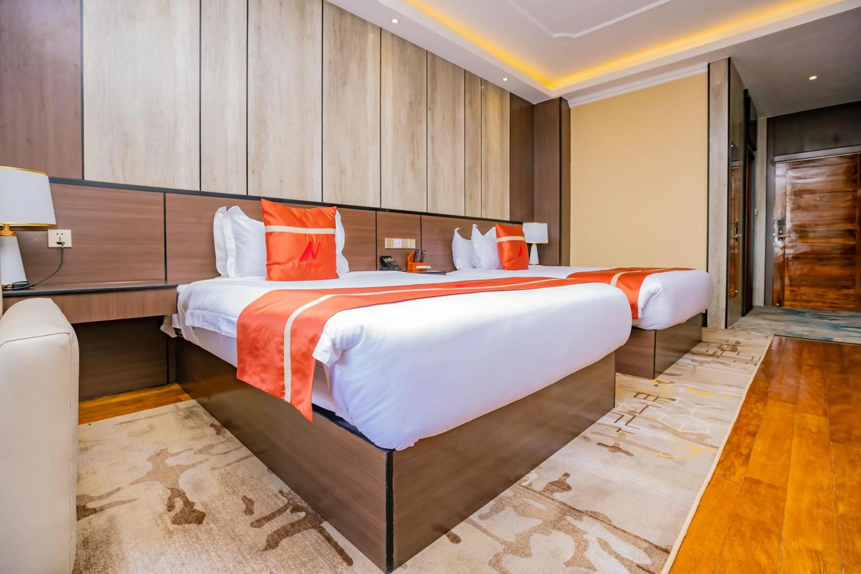 Photo of the whole room, Bed in M Hotel Kigali