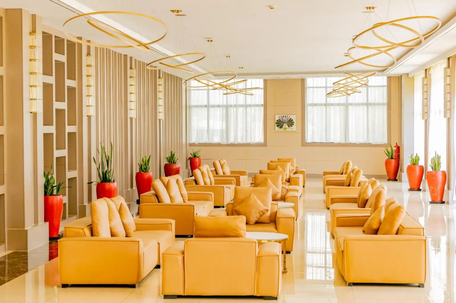 Seating area in M Hotel Kigali