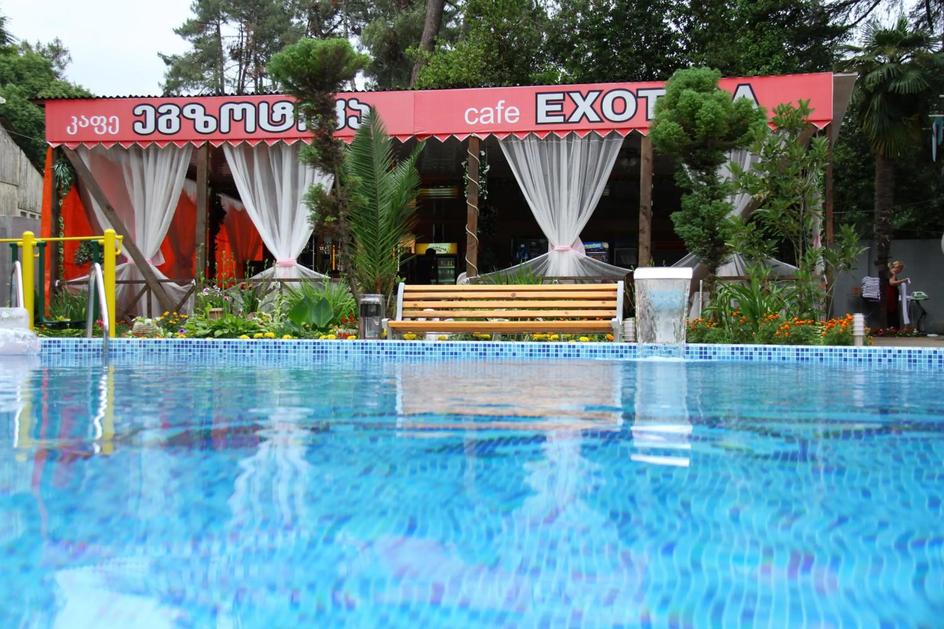 Pool view in Hotel Exotica