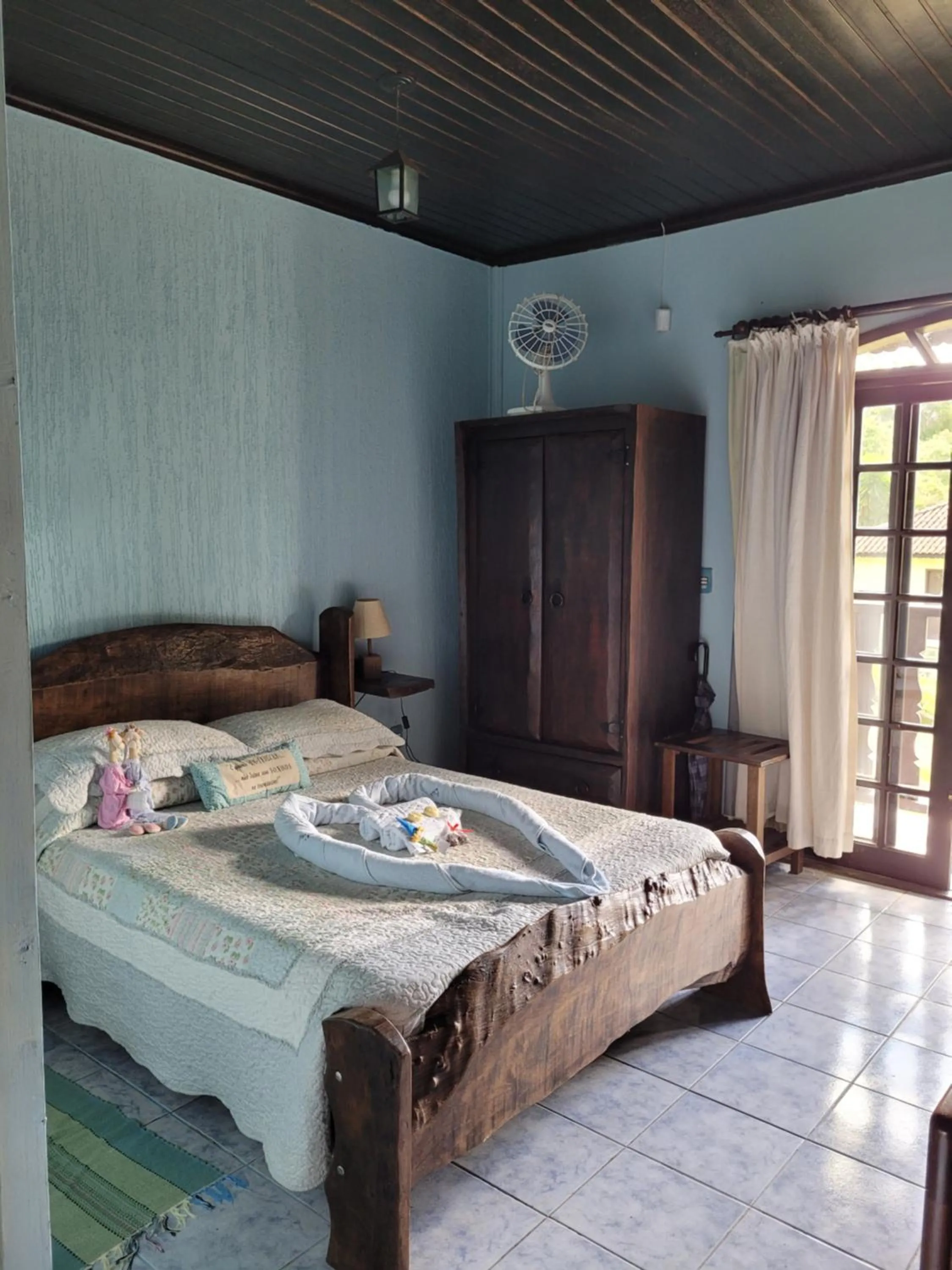 Bed in Pousada Lua e Sol