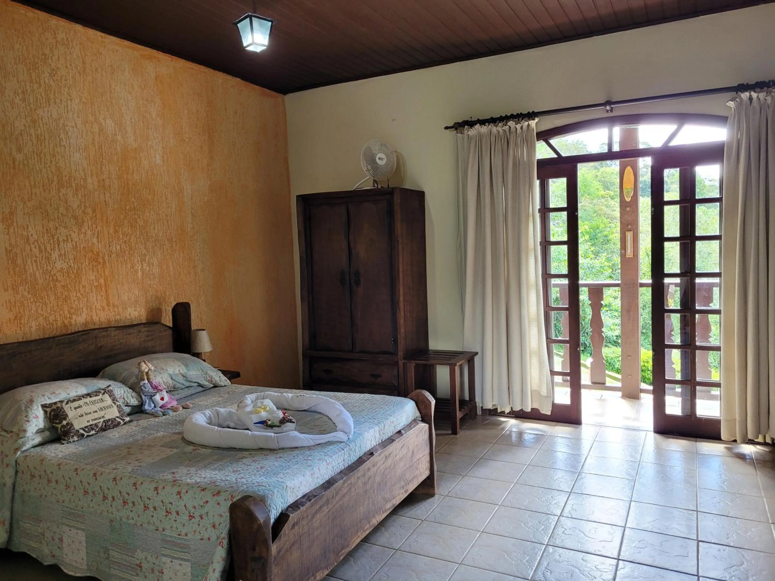 Bed in Pousada Lua e Sol