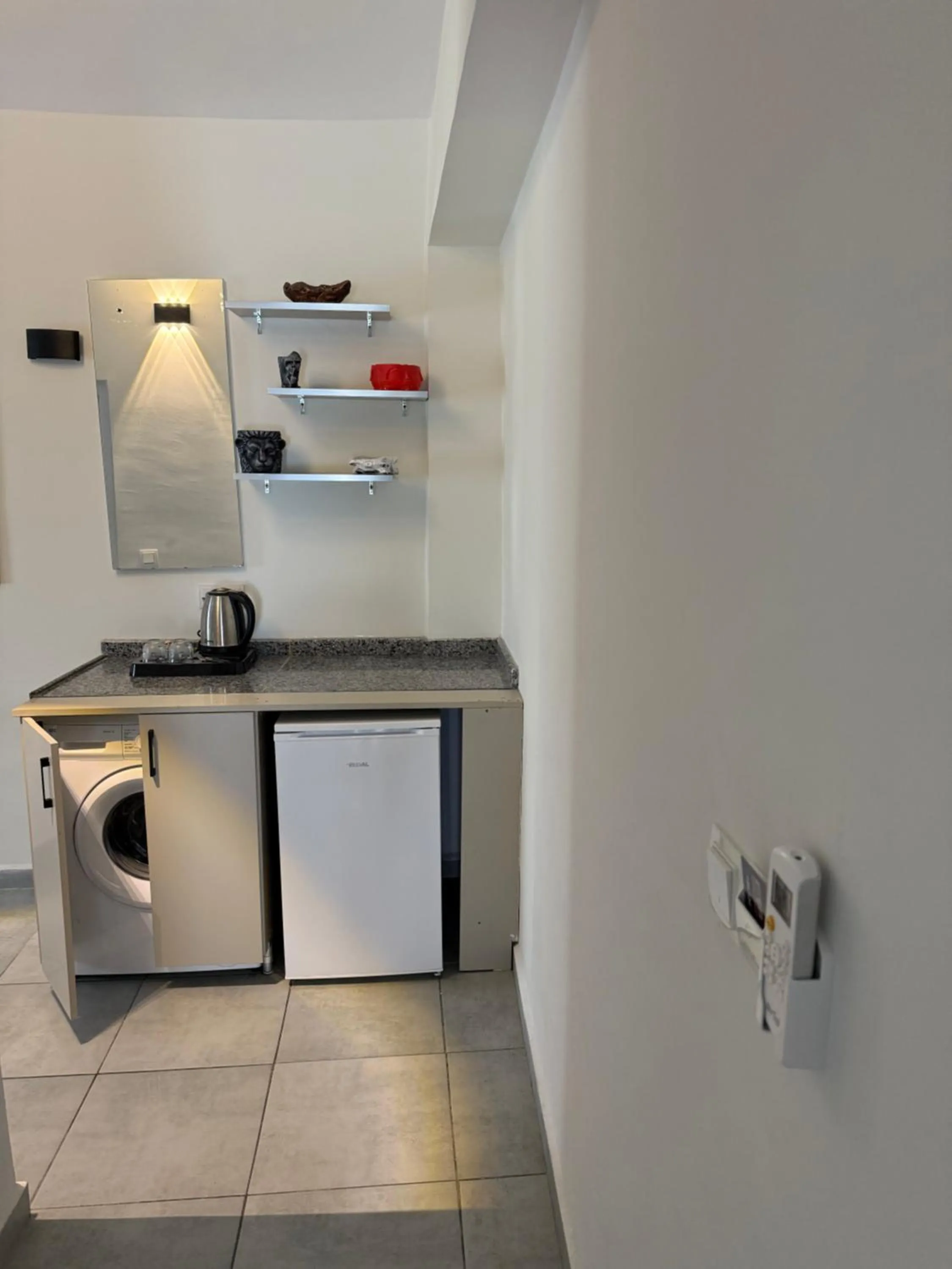 Kitchen or kitchenette in Babil Hotel