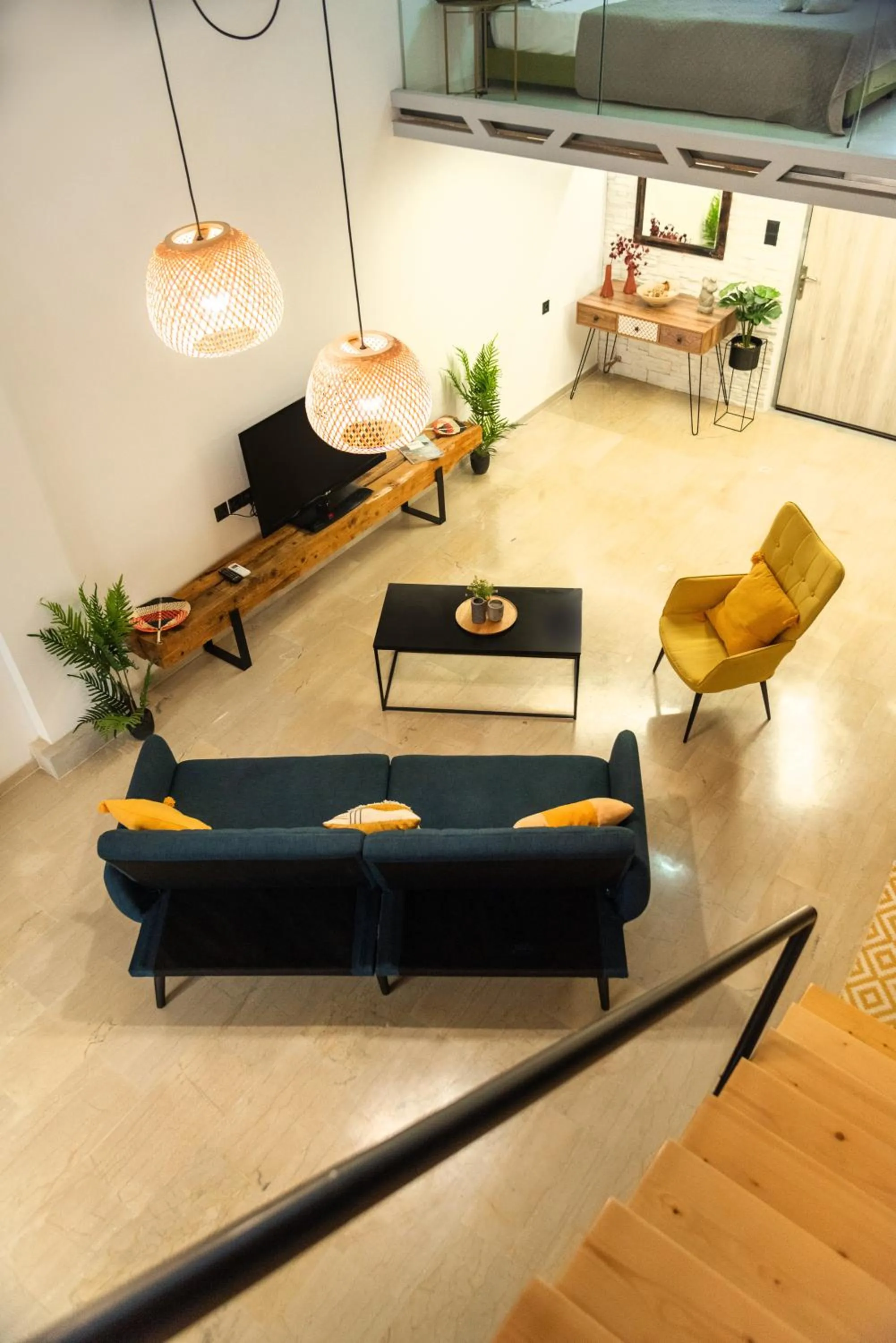 Living room in Victoria's Suites Corfu