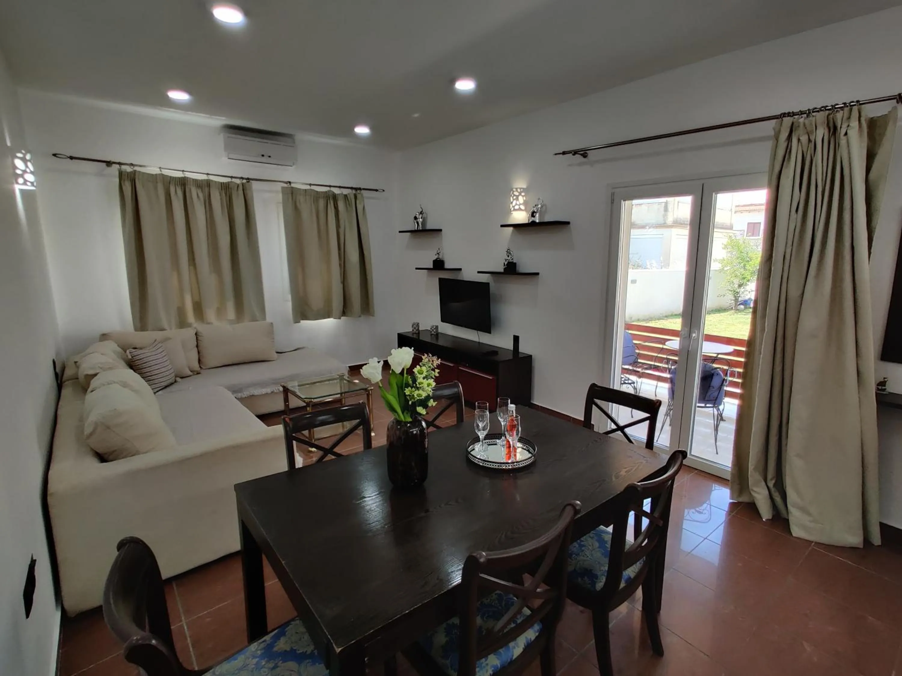 Living room in Victoria's Suites Corfu