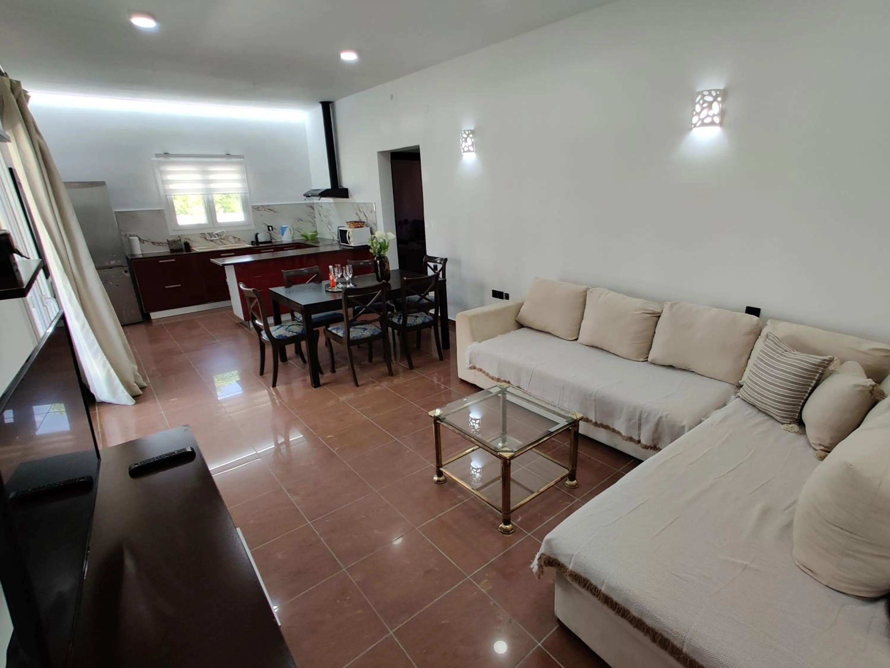 Living room in Victoria's Suites Corfu