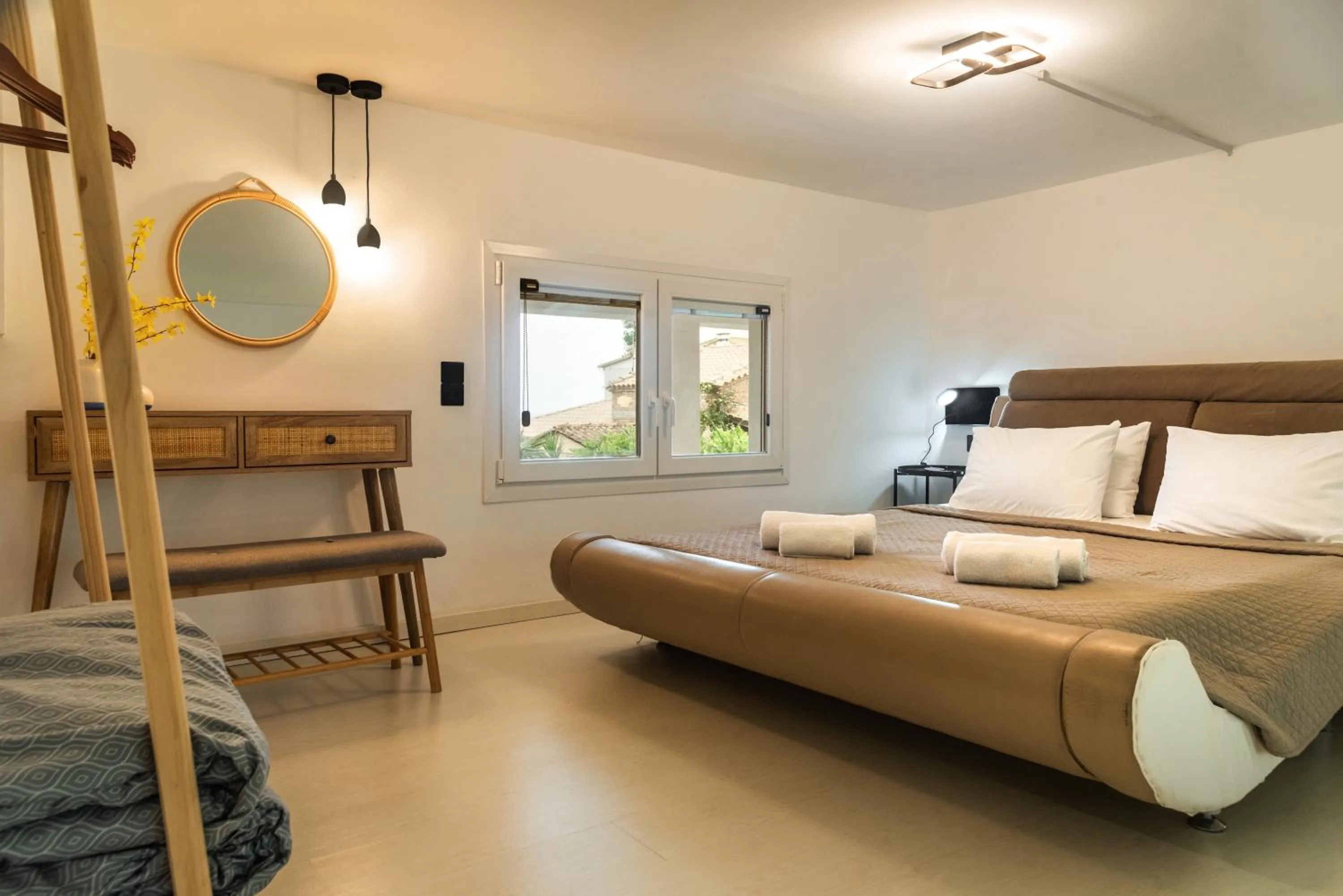 Bed in Victoria's Suites Corfu