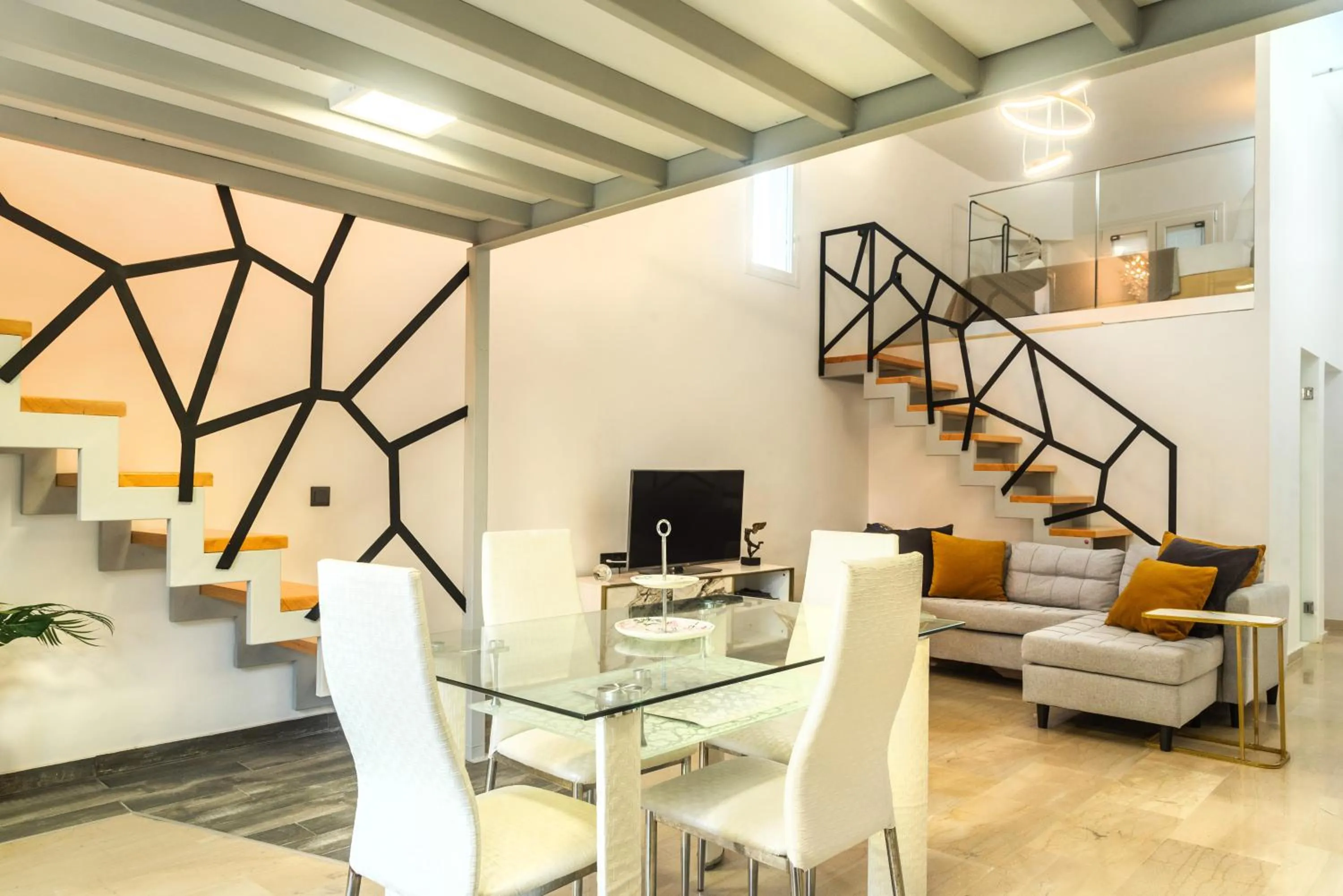 Seating area in Victoria's Suites Corfu