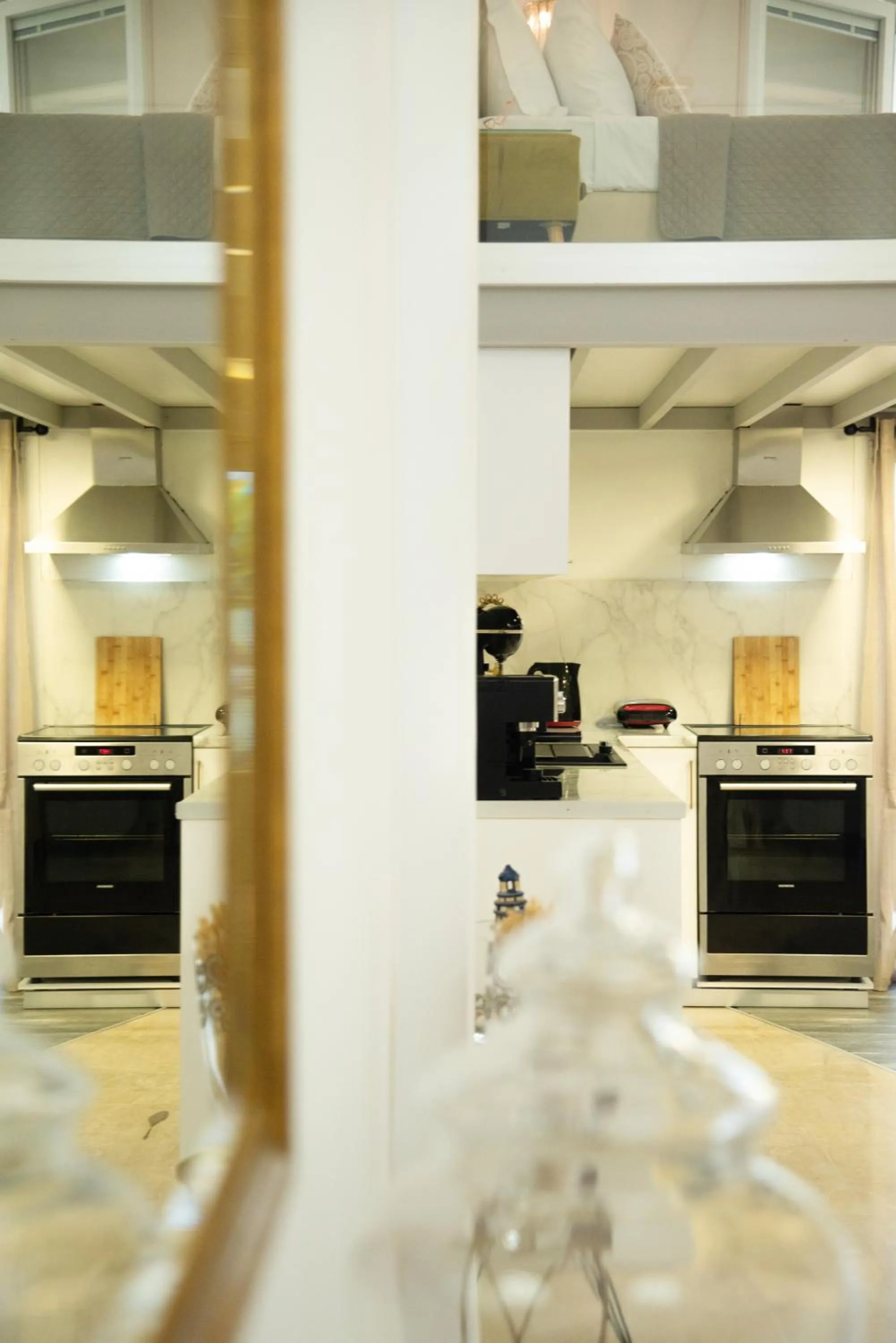 stove in Victoria's Suites Corfu