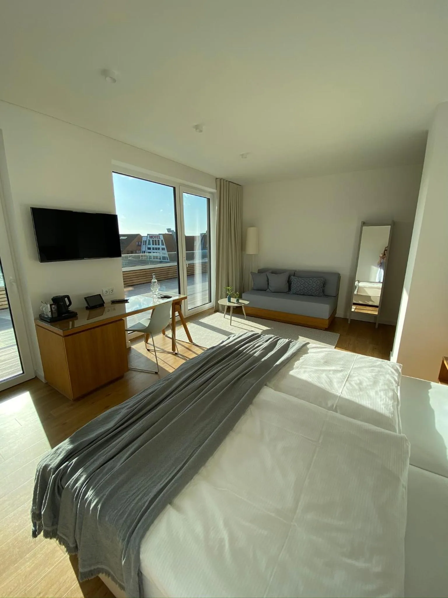 Photo of the whole room, Bed in Hotel Strandhus