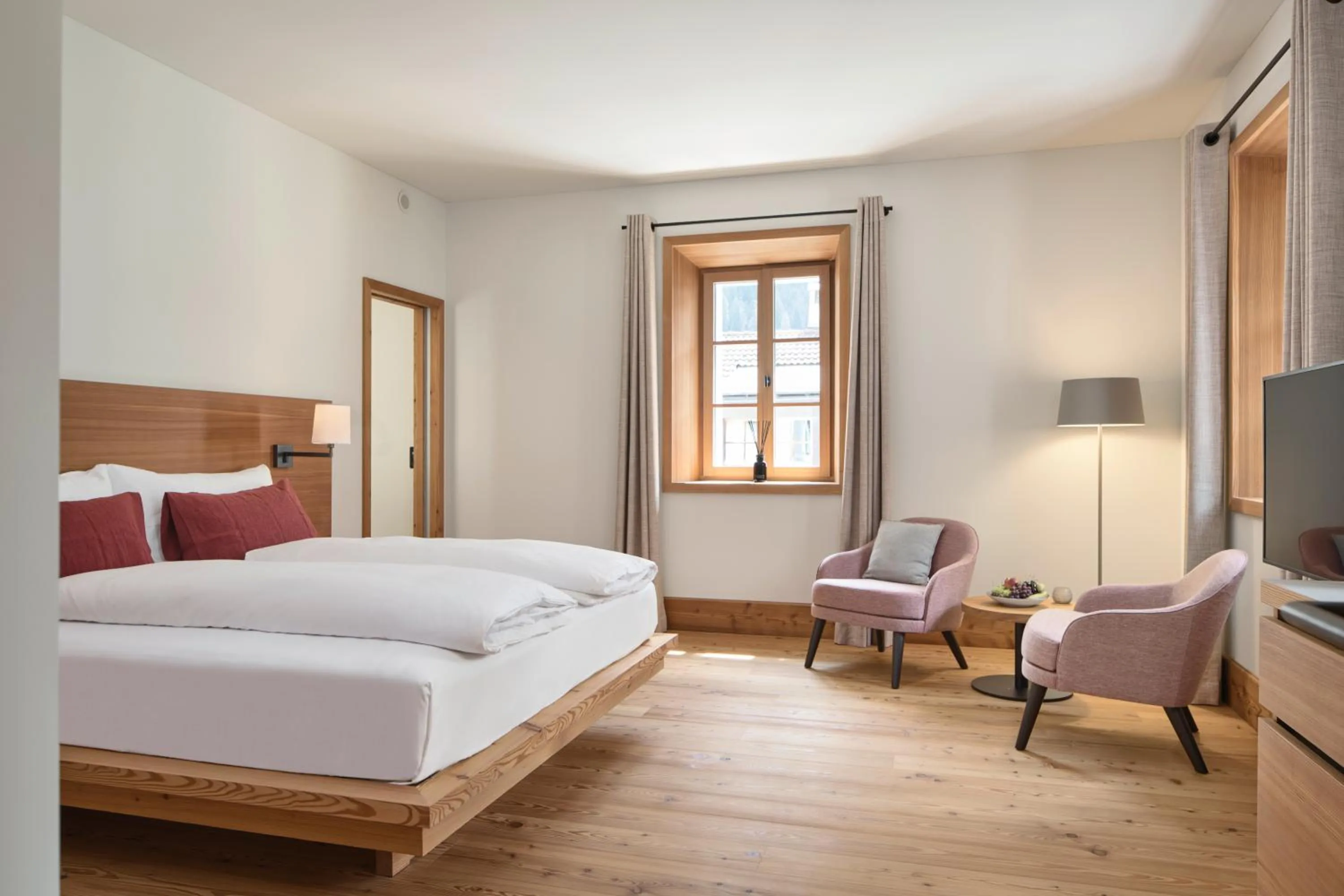 Bed in Hotel Post Andeer