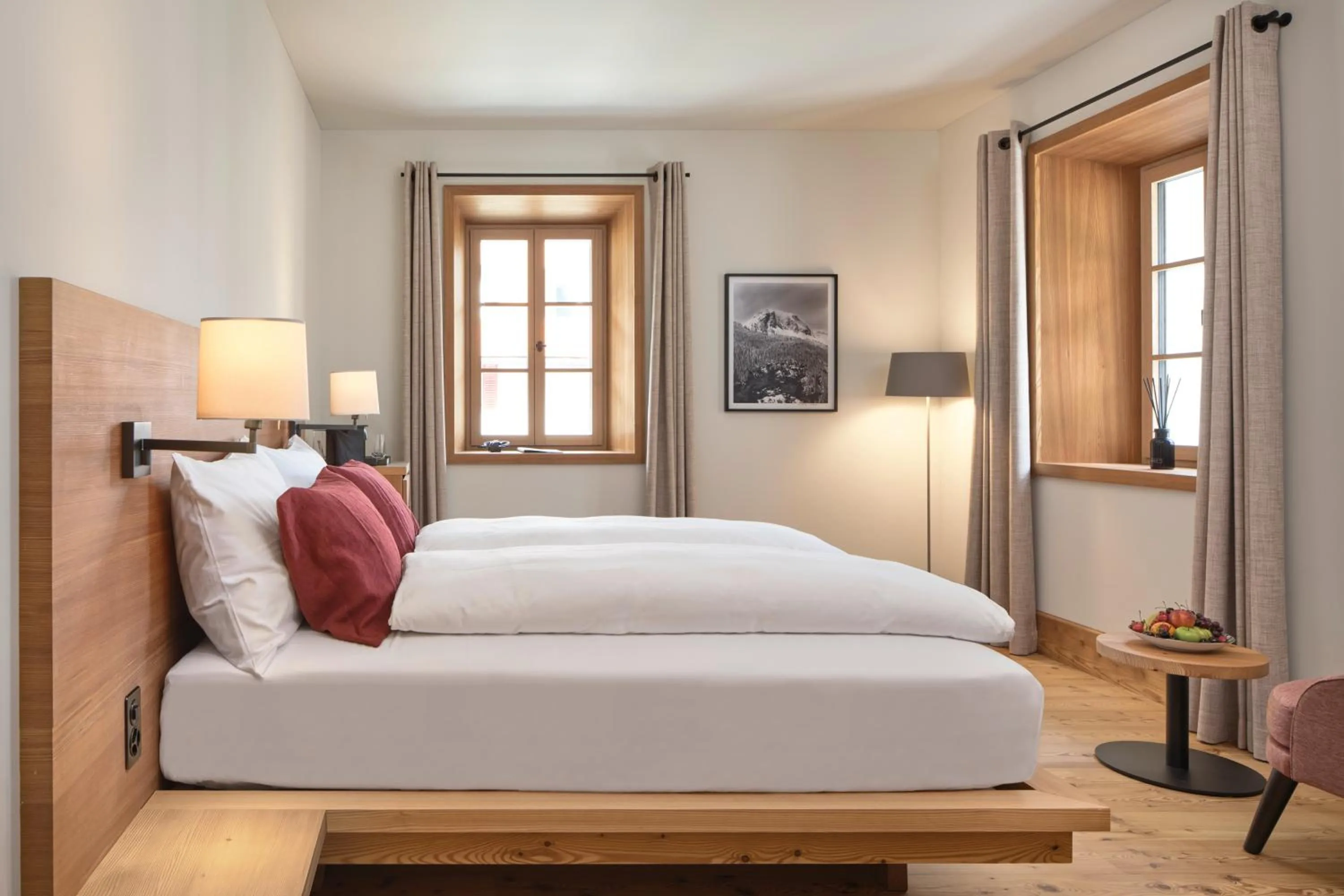 Bed in Hotel Post Andeer