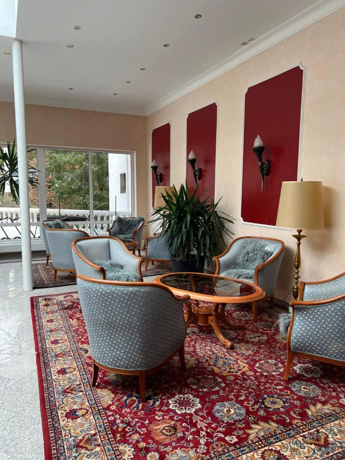 Lobby or reception in Parkhotel Maasberg GmbH