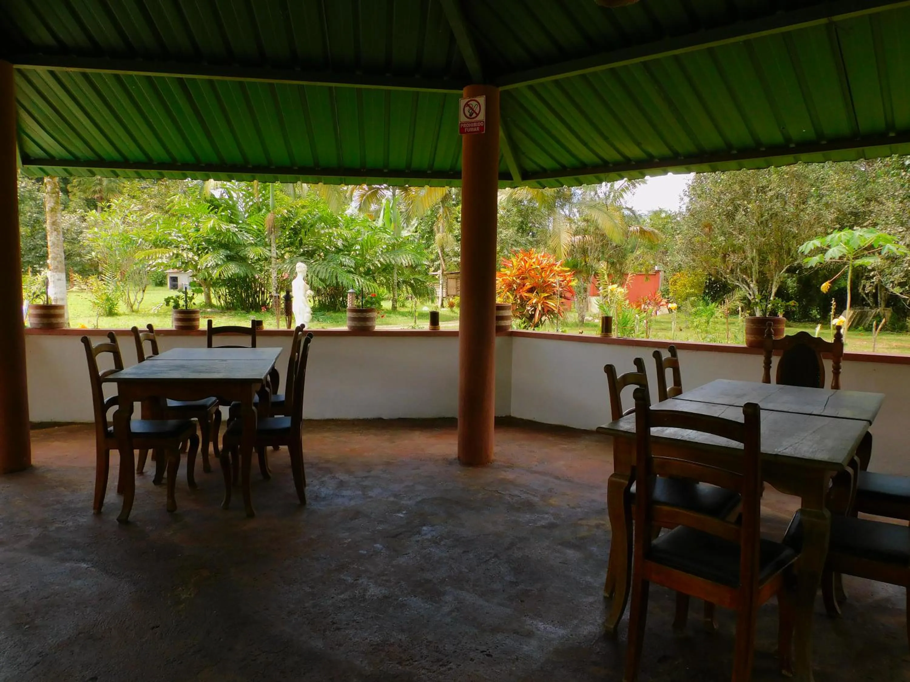 Patio in Puerto Quito Lodge