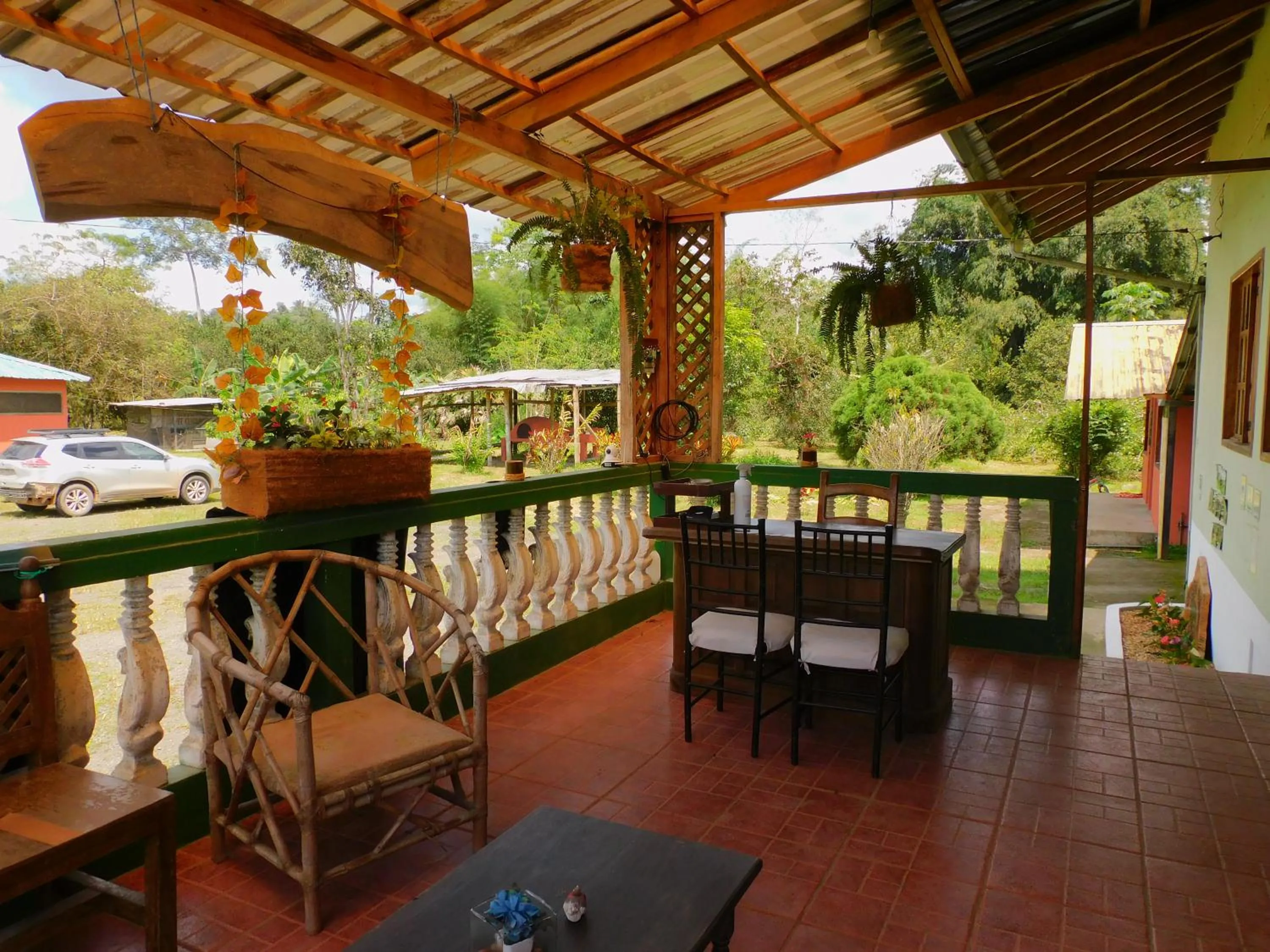 Patio in Puerto Quito Lodge
