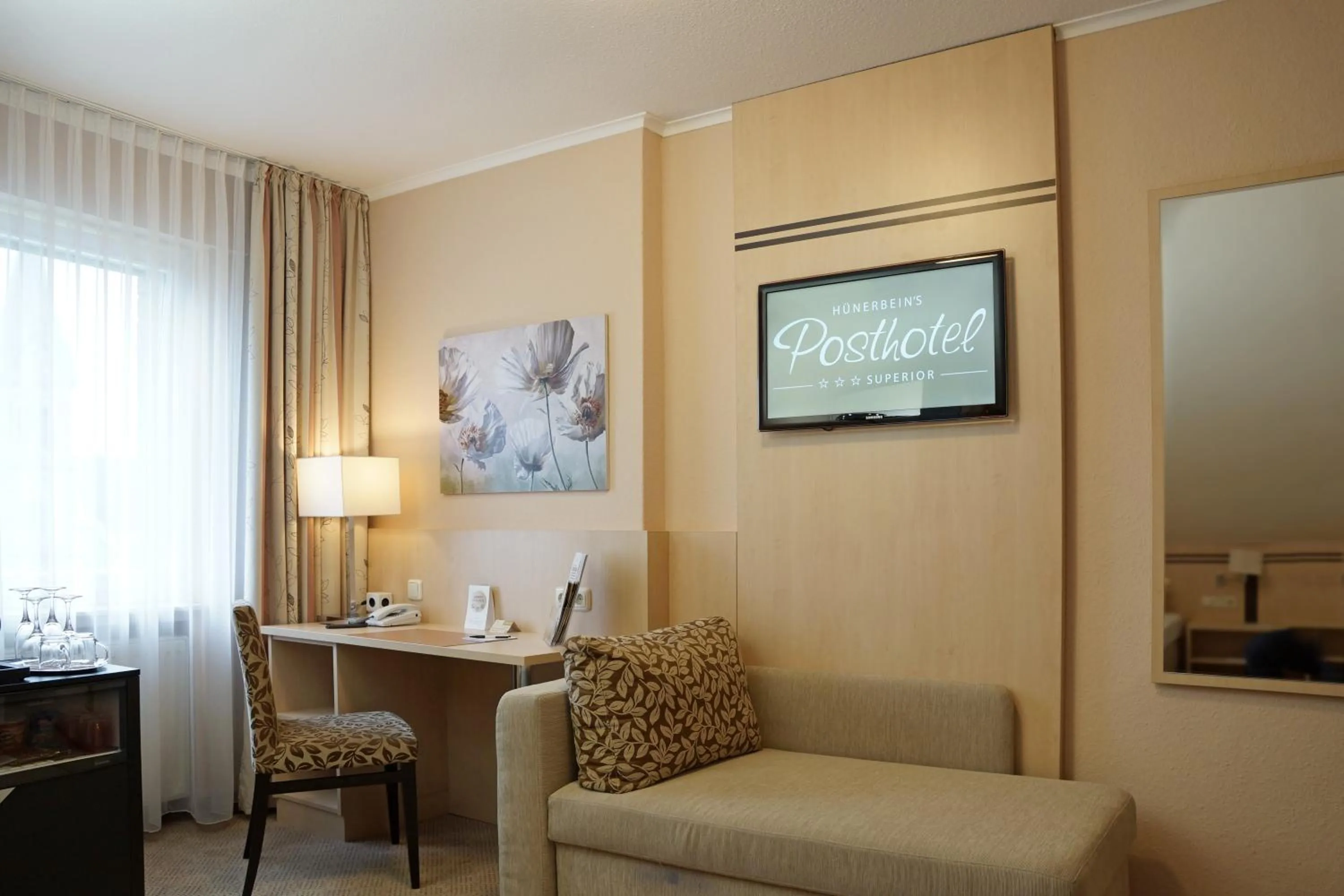 Seating area in Hünerbein's Posthotel