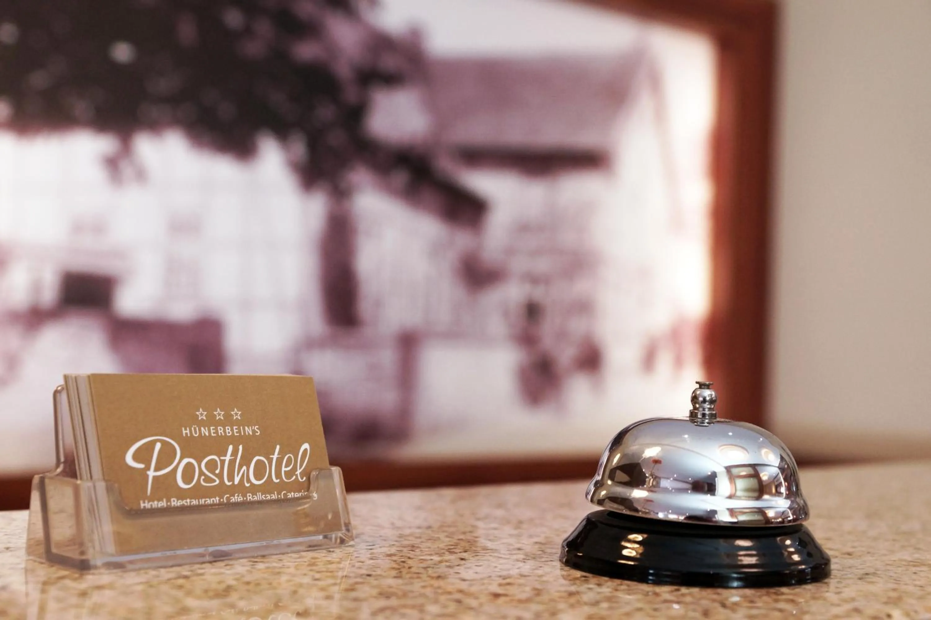 Lobby or reception in Hünerbein's Posthotel