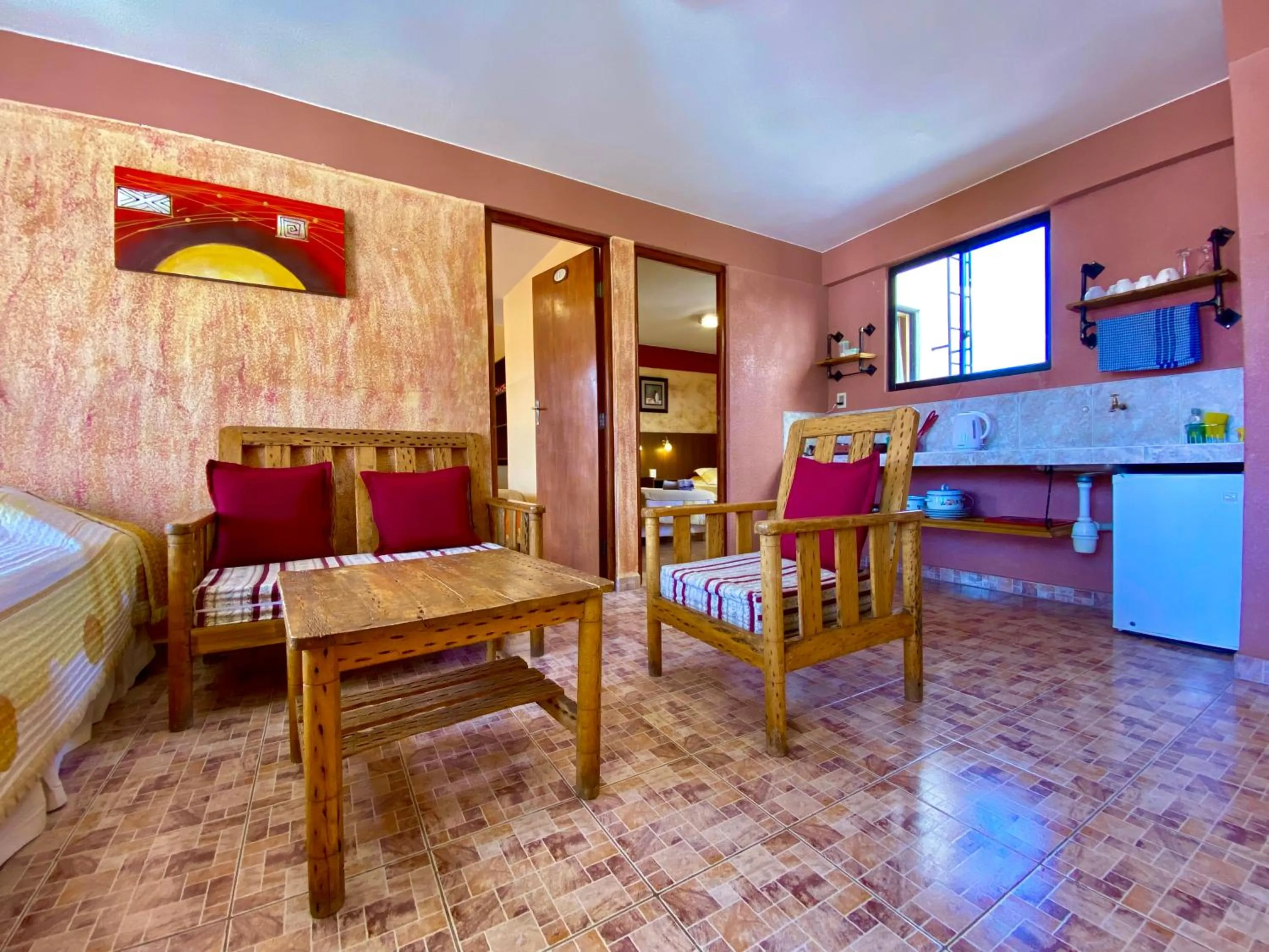 Kitchen or kitchenette in Hotel Mitru