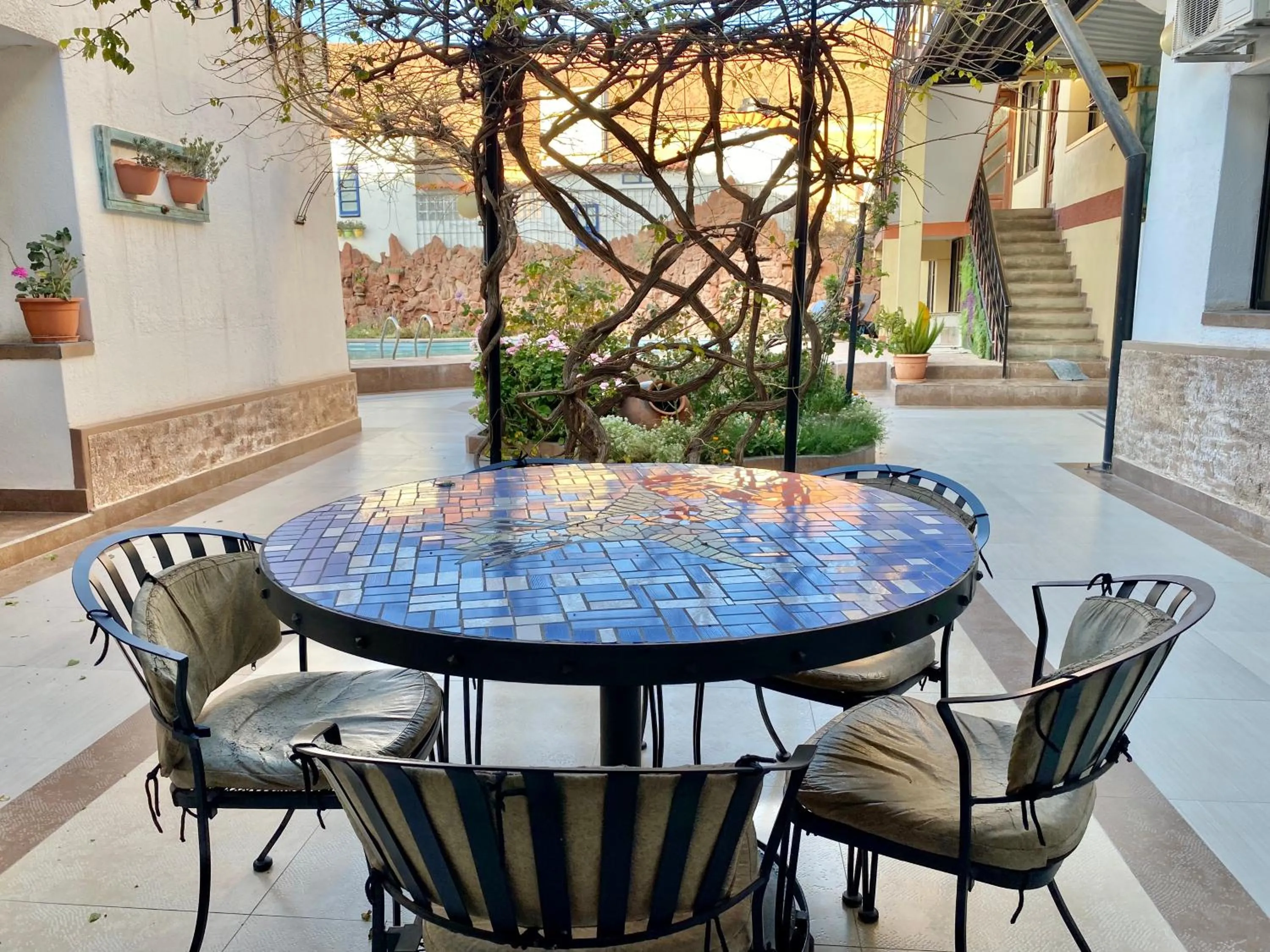 Patio in Hotel Mitru